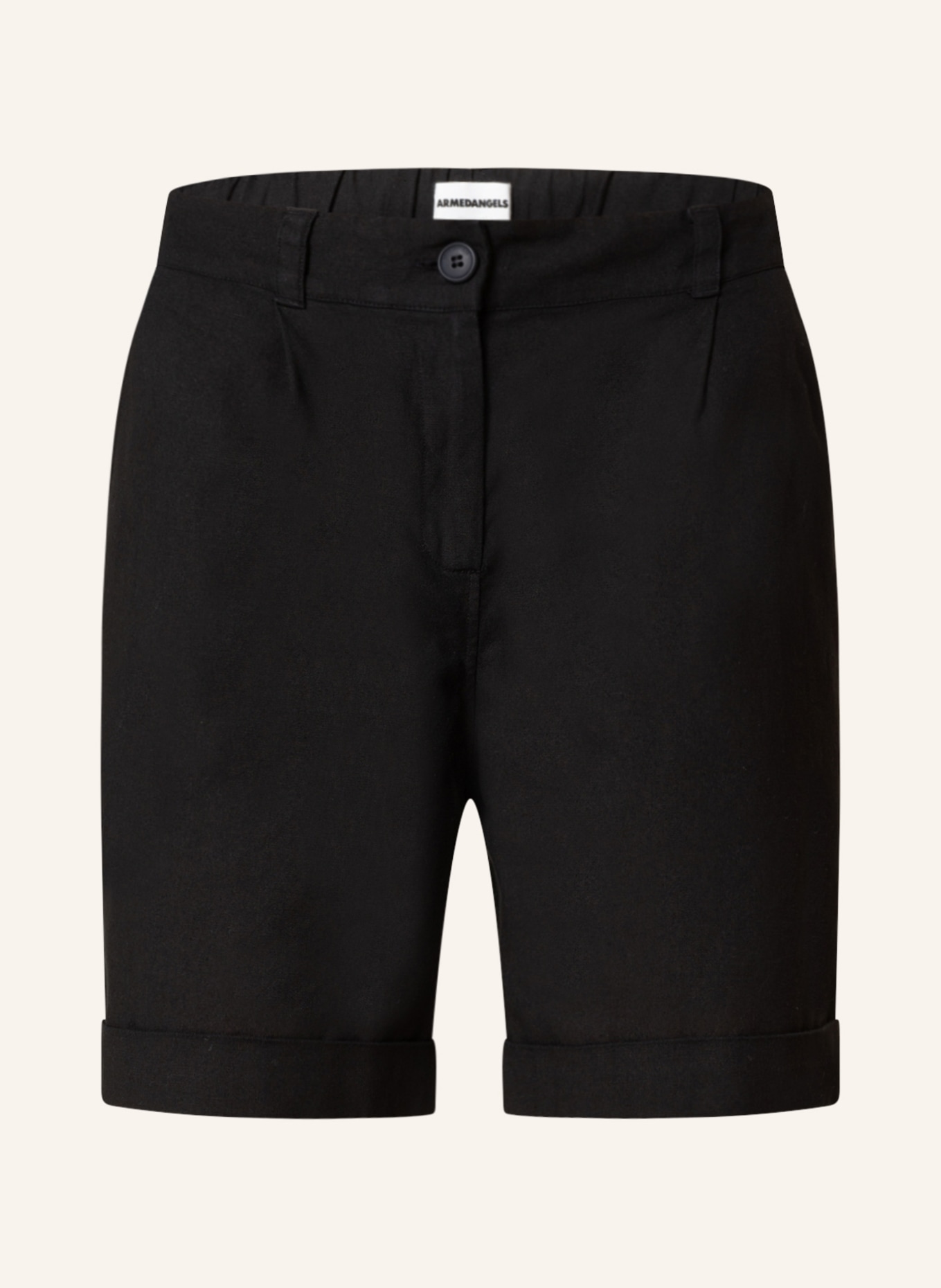 ARMEDANGELS Shorts MARKETAA with linen , Color: BLACK (Image 1)