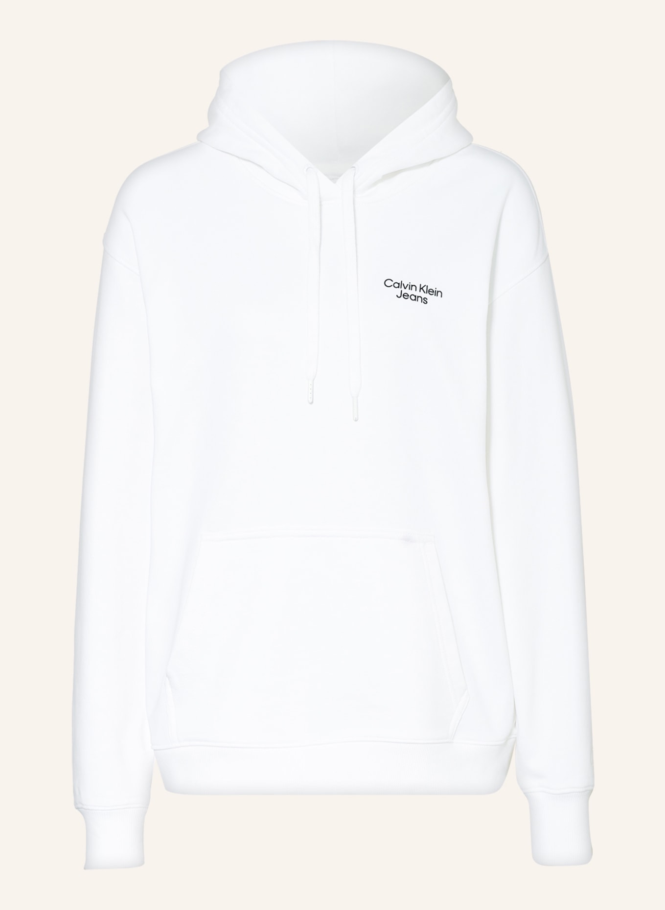 Calvin Klein Jeans Oversized hoodie , Color: WHITE/ NEON PINK/ BLACK (Image 1)