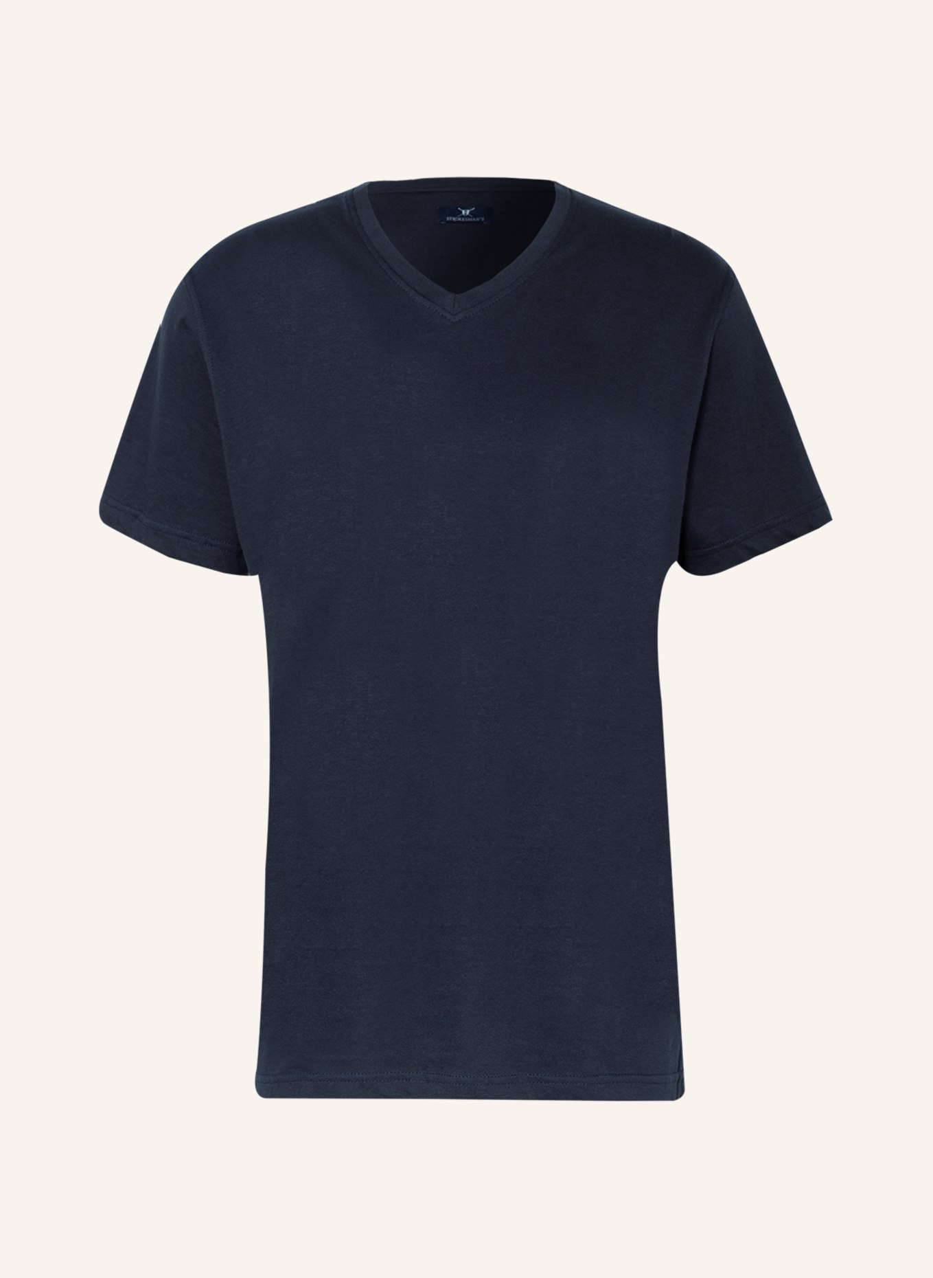 STROKESMAN'S Pajama shirt, Color: DARK BLUE (Image 1)