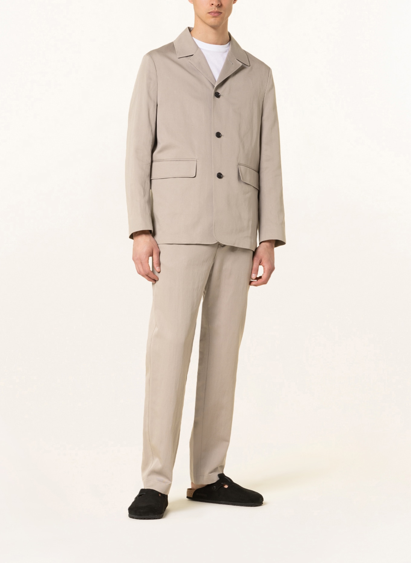 Filippa K Suit jacket NATE regular fit with linen, Color: 9320 light taupe (Image 2)