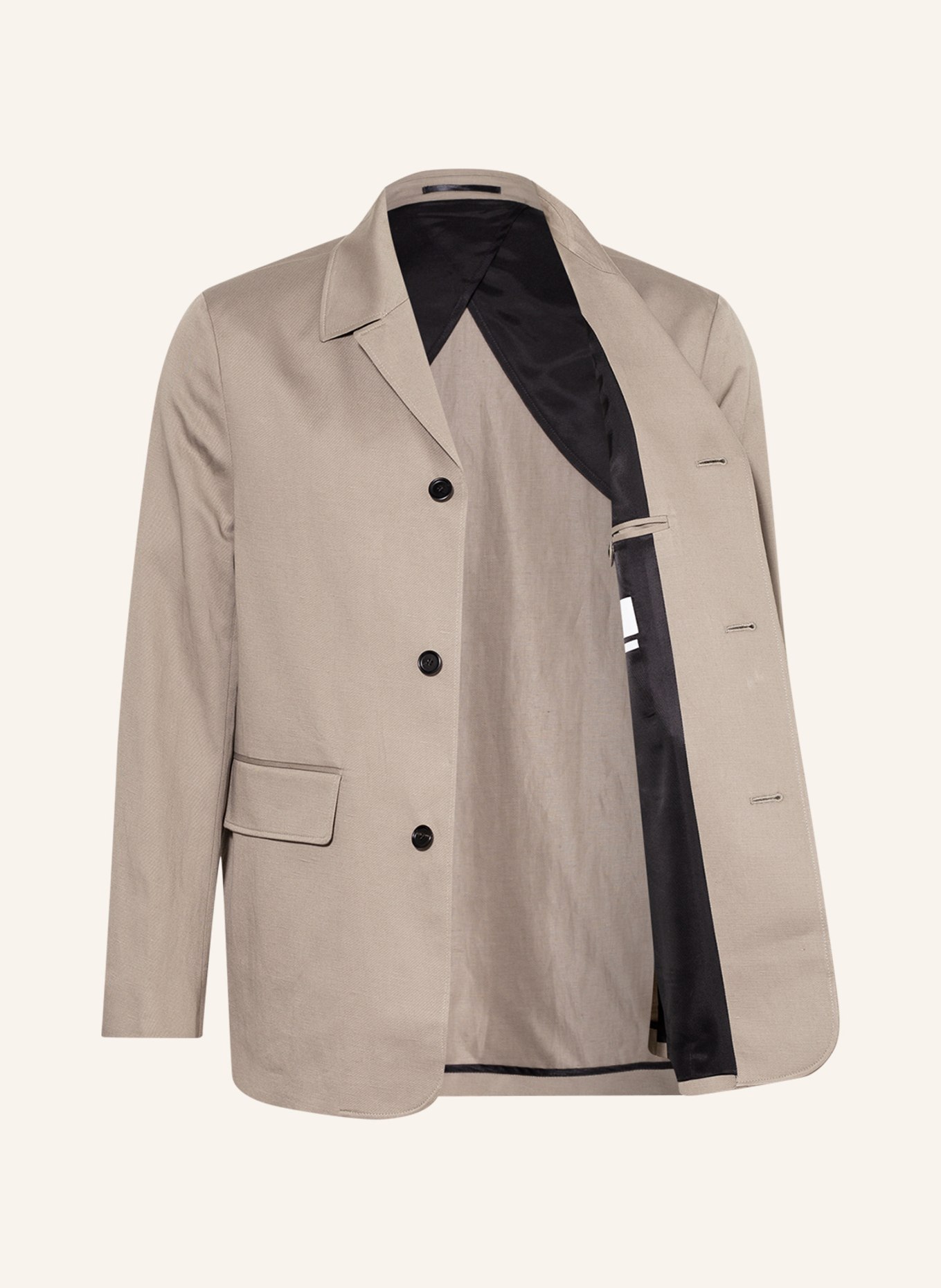 Filippa K Suit jacket NATE regular fit with linen, Color: 9320 light taupe (Image 4)