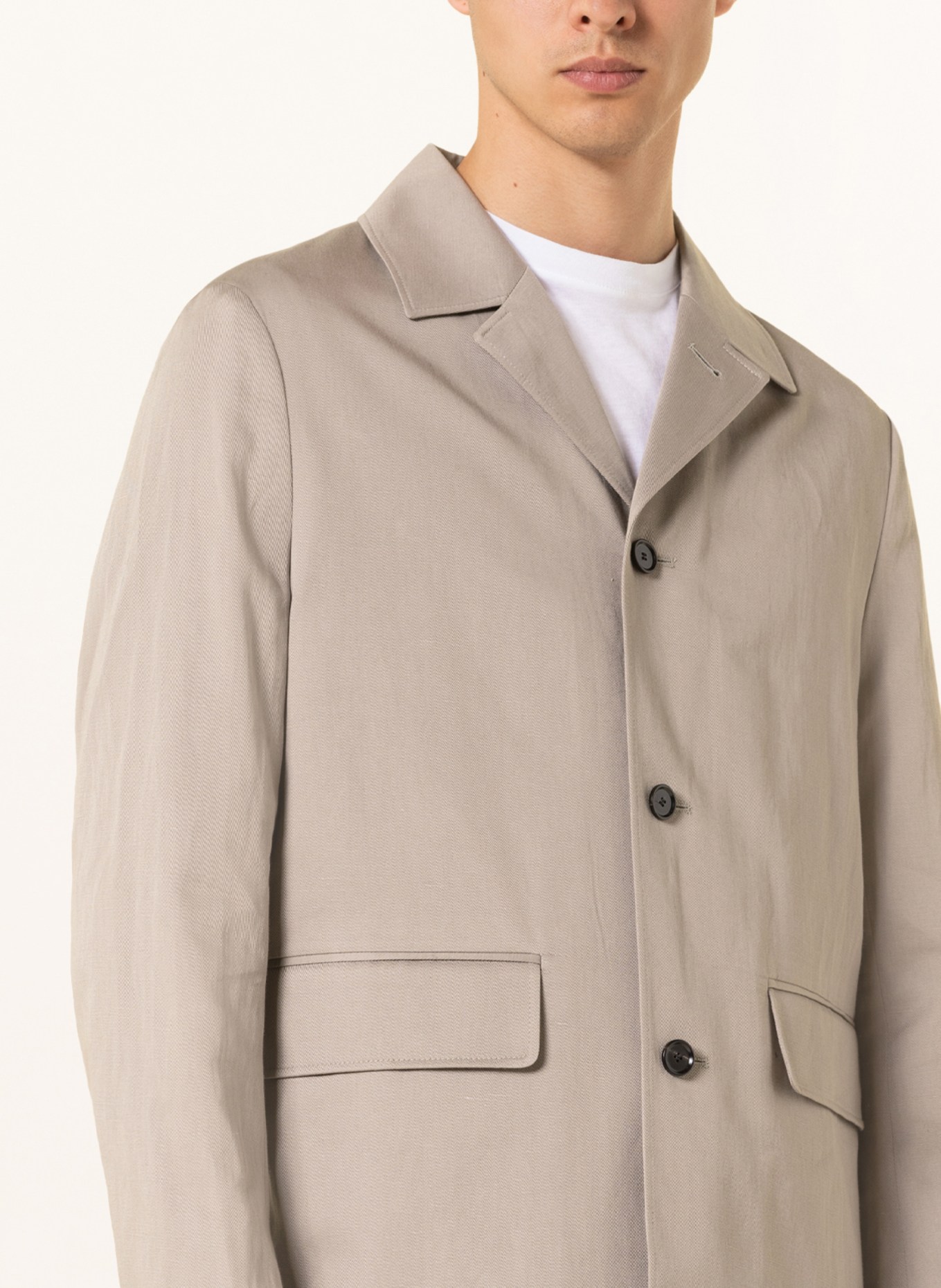 Filippa K Suit jacket NATE regular fit with linen, Color: 9320 light taupe (Image 5)