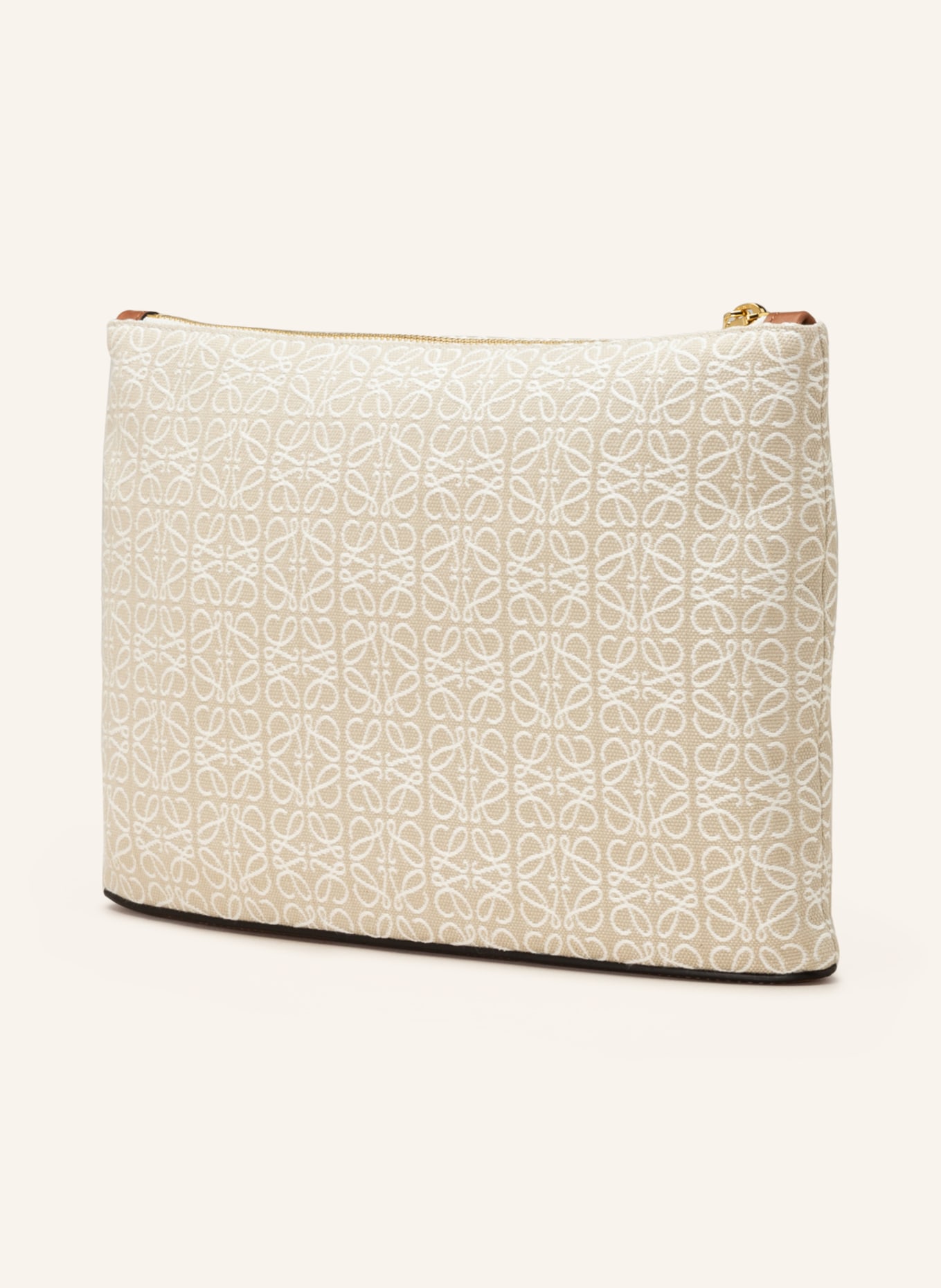 LOEWE Pouch ANAGRAM, Color: CREAM/ WHITE/ COGNAC (Image 2)