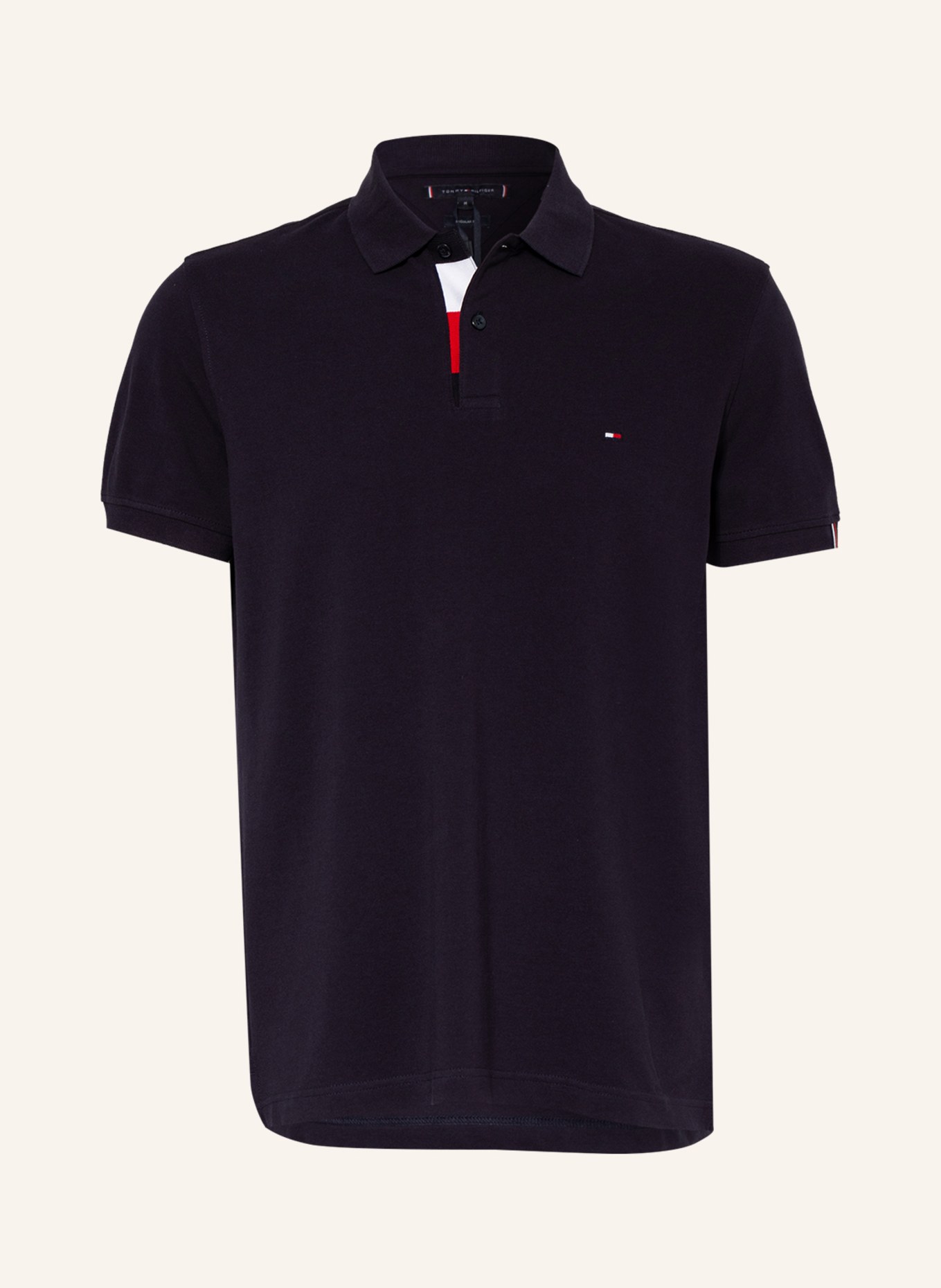 TOMMY HILFIGER Piqué-Poloshirt Regular Fit, Farbe: DUNKELBLAU (Bild 1)