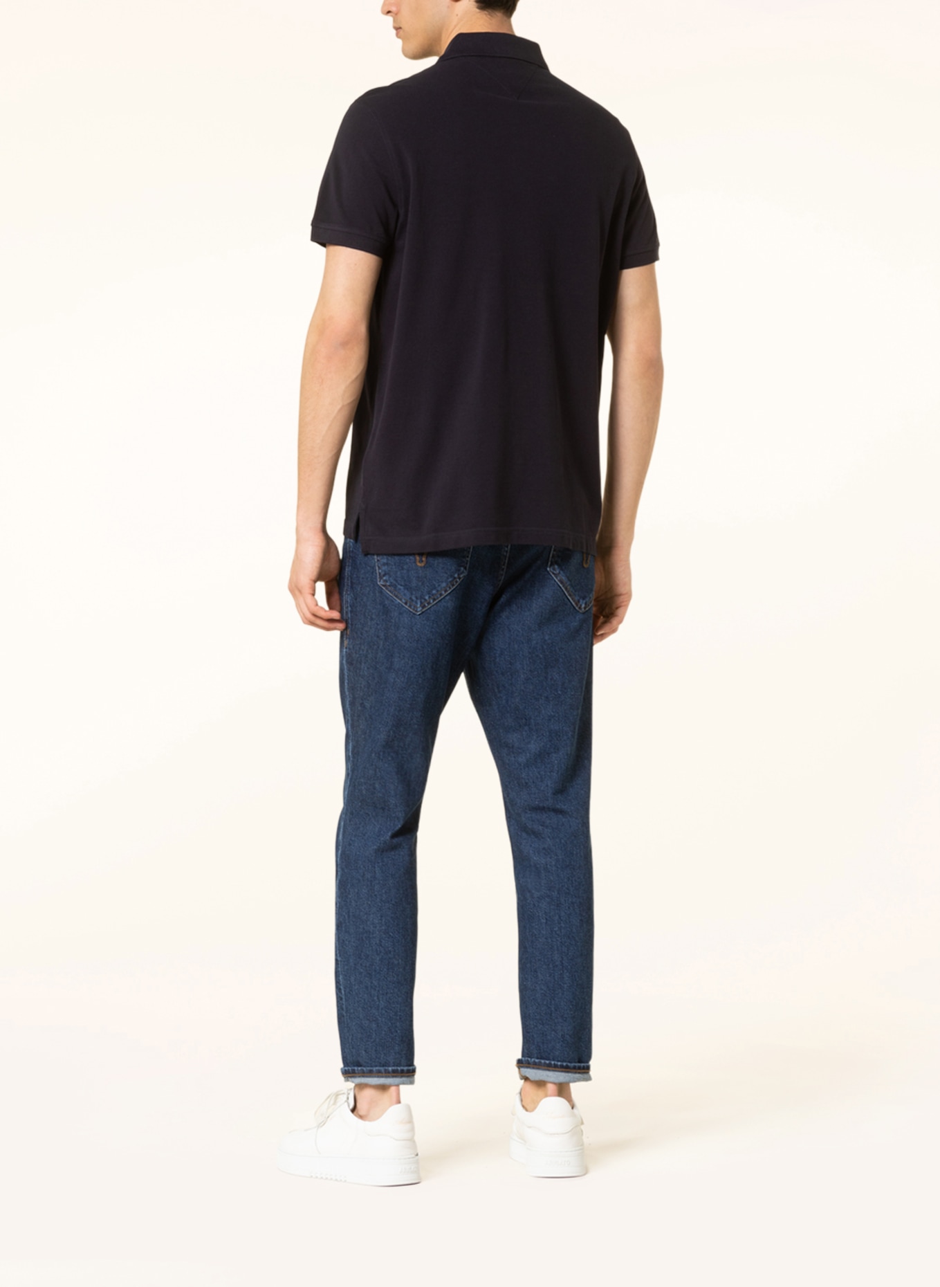 TOMMY HILFIGER Piqué-Poloshirt Regular Fit, Farbe: DUNKELBLAU (Bild 3)