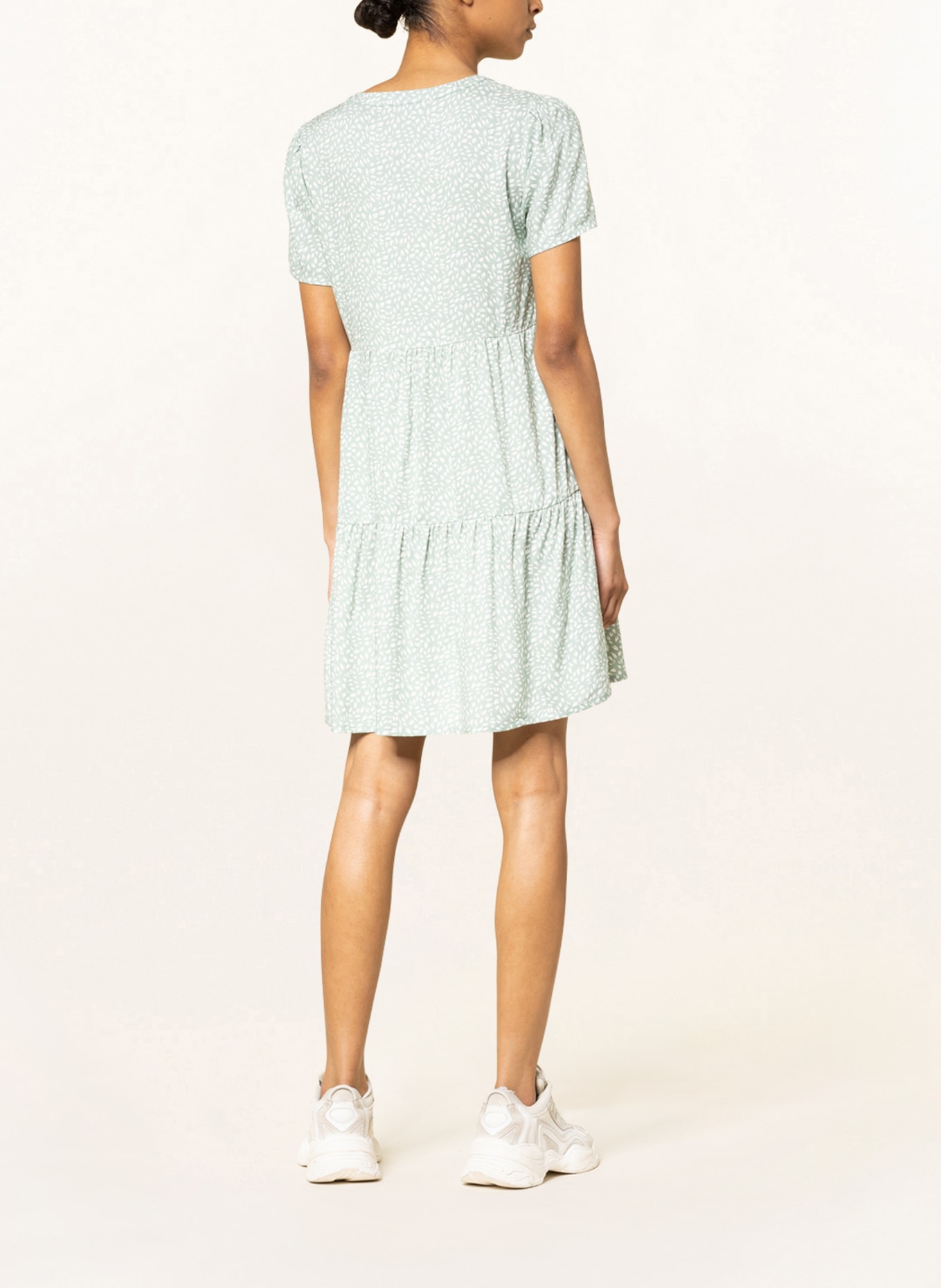 ONLY Dress, Color: LIGHT GREEN/ WHITE (Image 3)