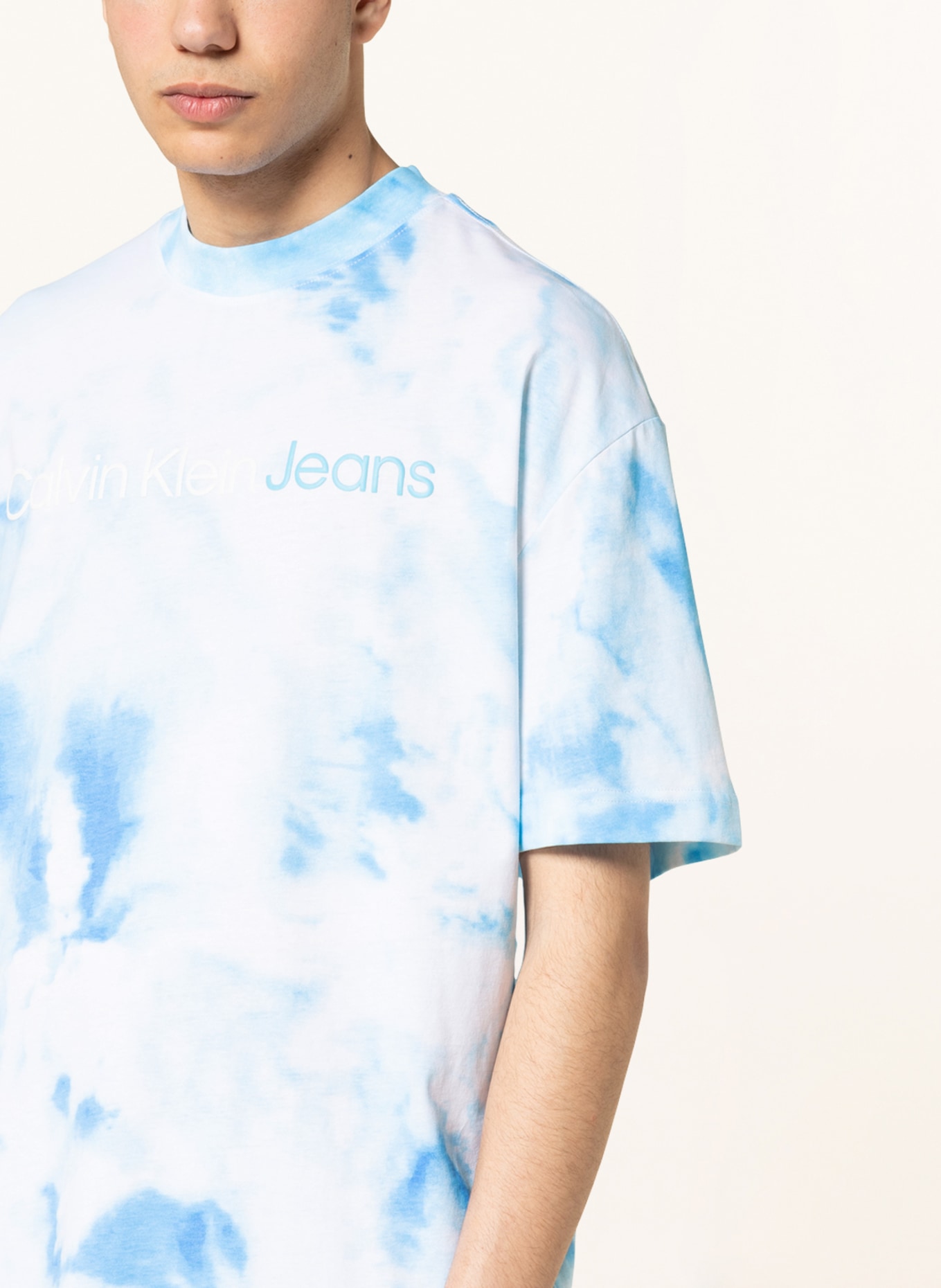 Calvin Klein Jeans Brand Logo Printed Pure Cotton T-shirt