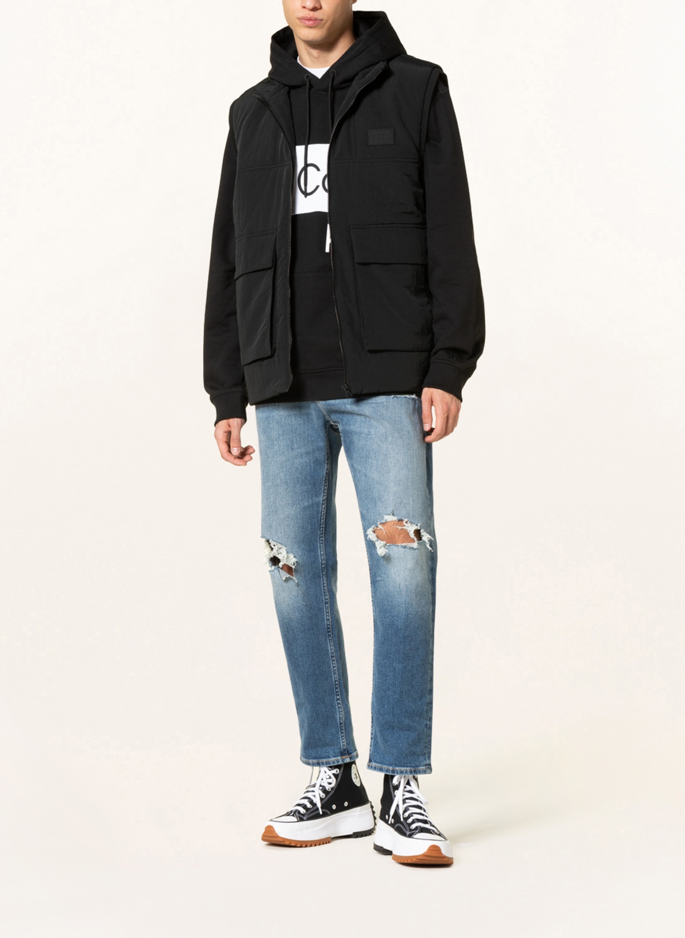 Calvin Klein Jeans Vest, Color: BLACK (Image 2)