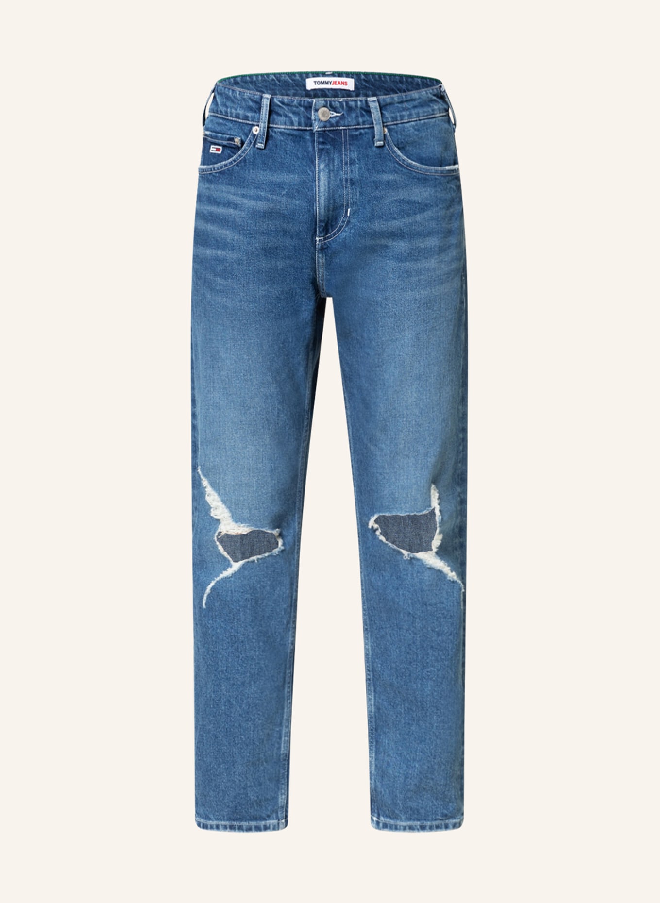 TOMMY JEANS Destroyed Jeans SCANTON Slim Fit , Farbe: 1AB Denim Medium(Bild null)