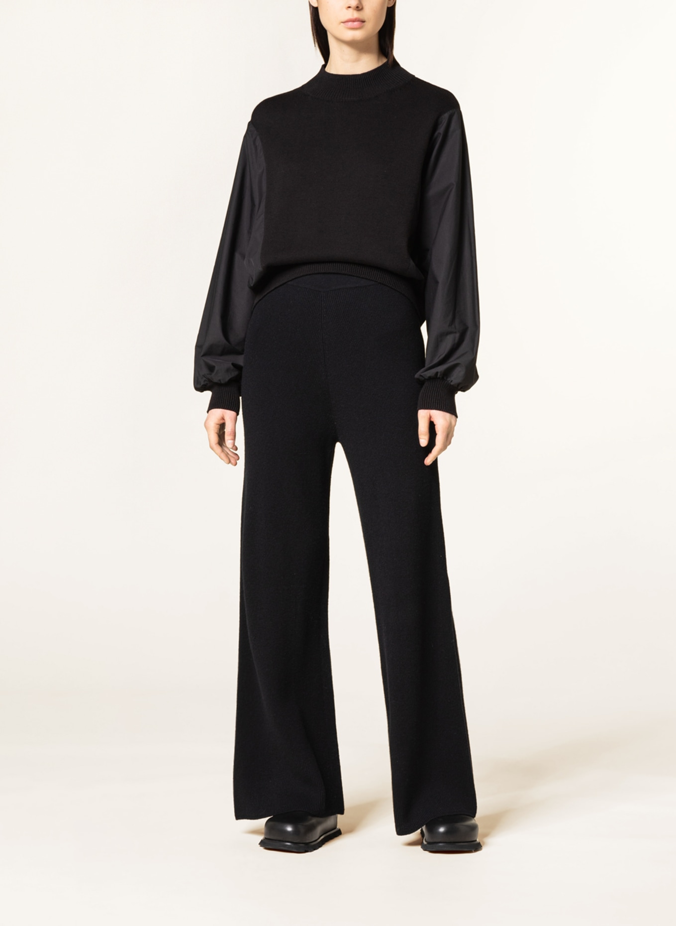 CLOSED Knit trousers , Color: BLACK (Image 2)