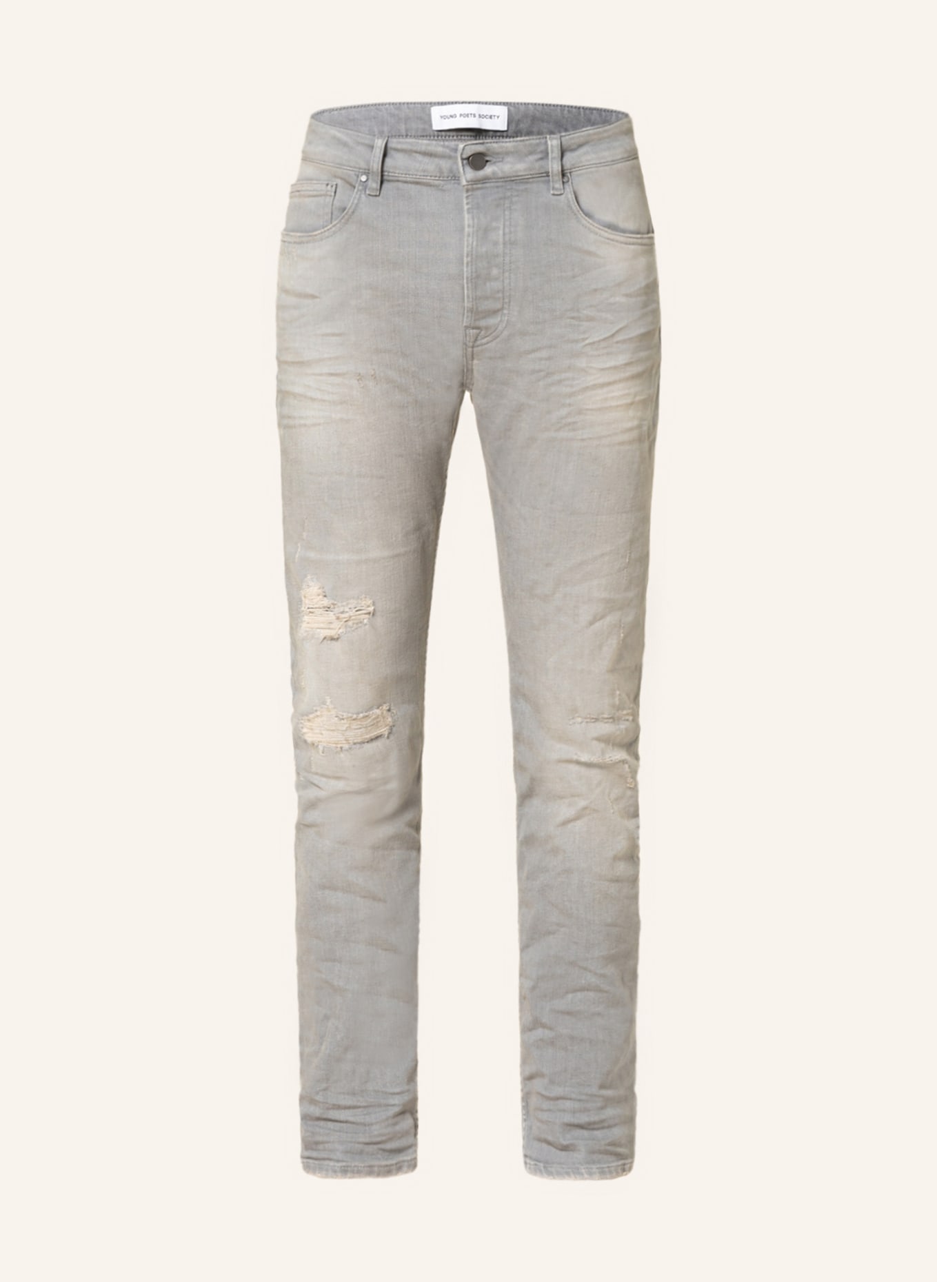 YOUNG POETS Jeans MORTEN Slim Fit , Farbe: 755 VINTAGE MID GREY (Bild 1)