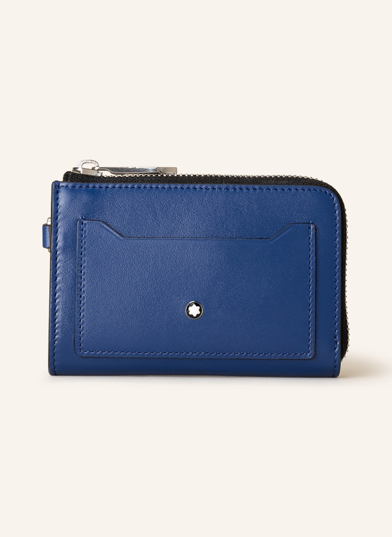 MONTBLANC Etui na karty MEISTERSTÜCK z kieszenią na monety : GRANATOWY