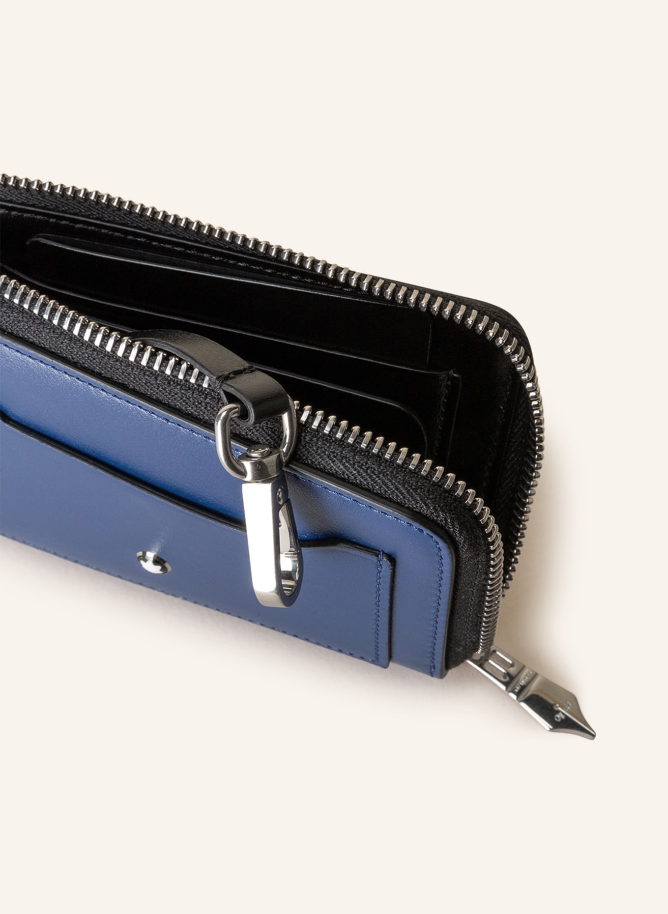 MONTBLANC Etui na karty MEISTERSTÜCK z kieszenią na monety : GRANATOWY