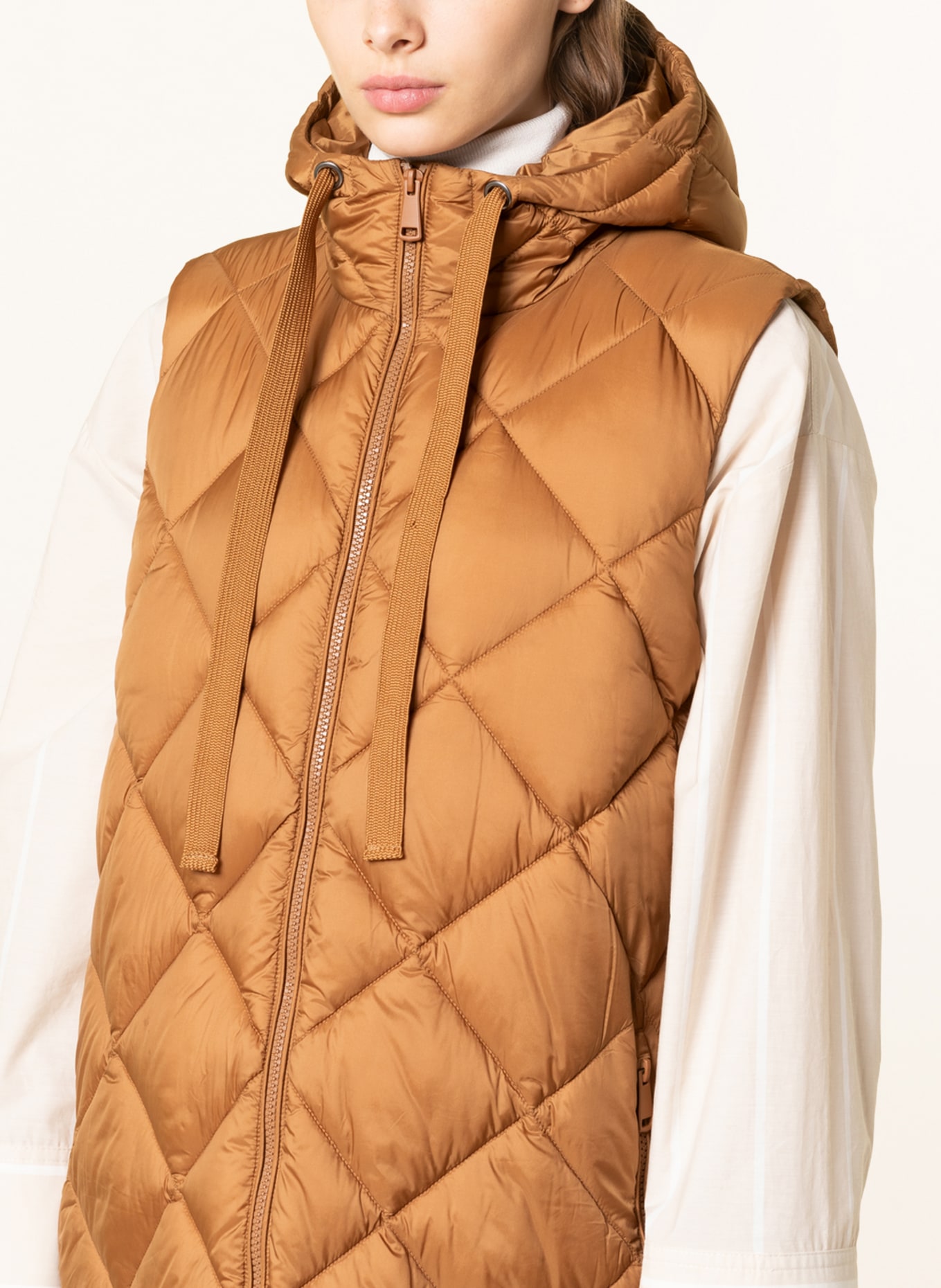darling harbour Quilted vest with DUPONT™ SORONA® insulation, Color: COGNAC (Image 5)