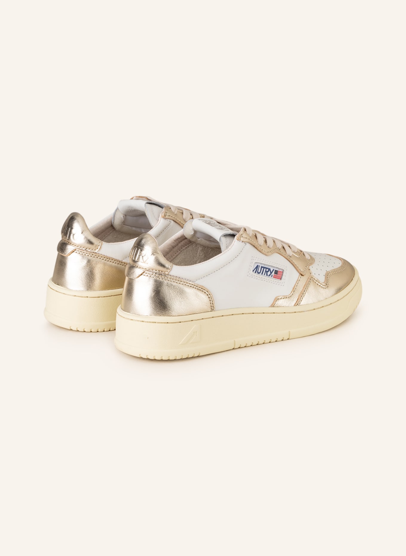 AUTRY Sneakers MEDALIST, Color: WHITE/ GOLD/ ECRU (Image 2)