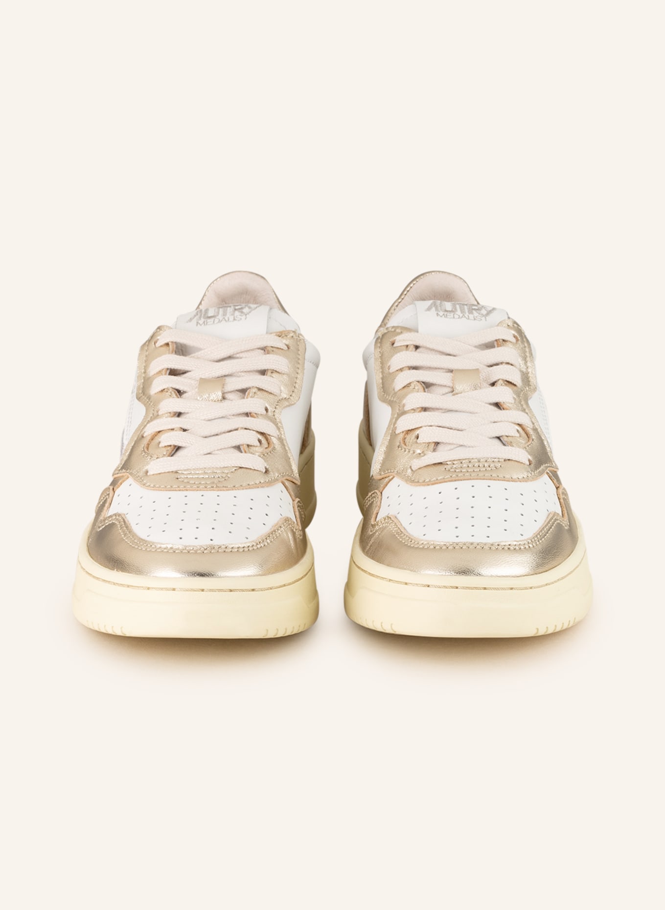 AUTRY Sneakers MEDALIST, Color: WHITE/ GOLD/ ECRU (Image 3)