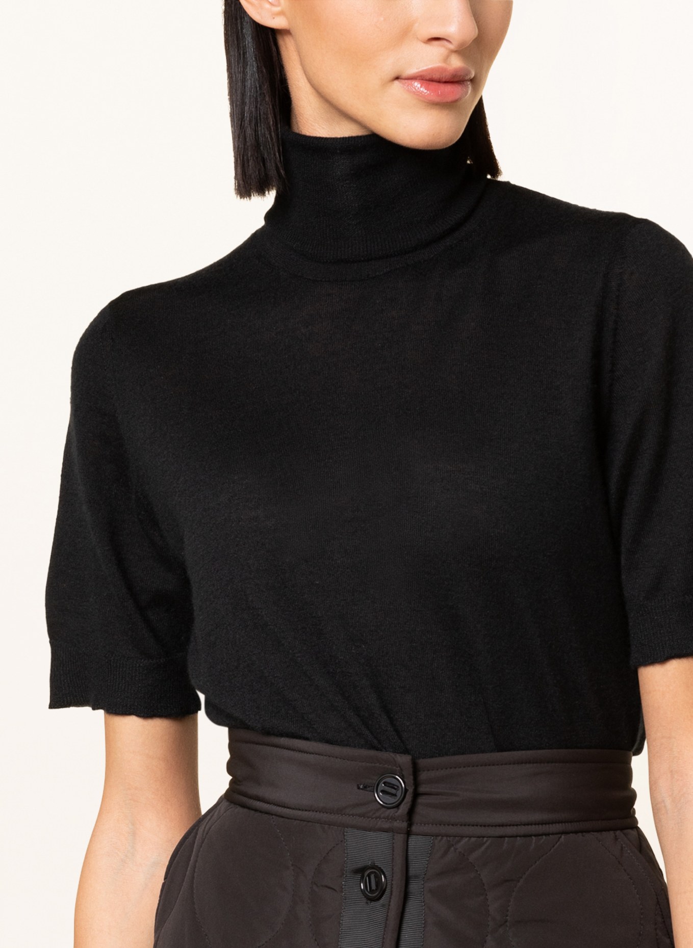 RIANI Turtleneck sweater in cashmere, Color: BLACK (Image 4)
