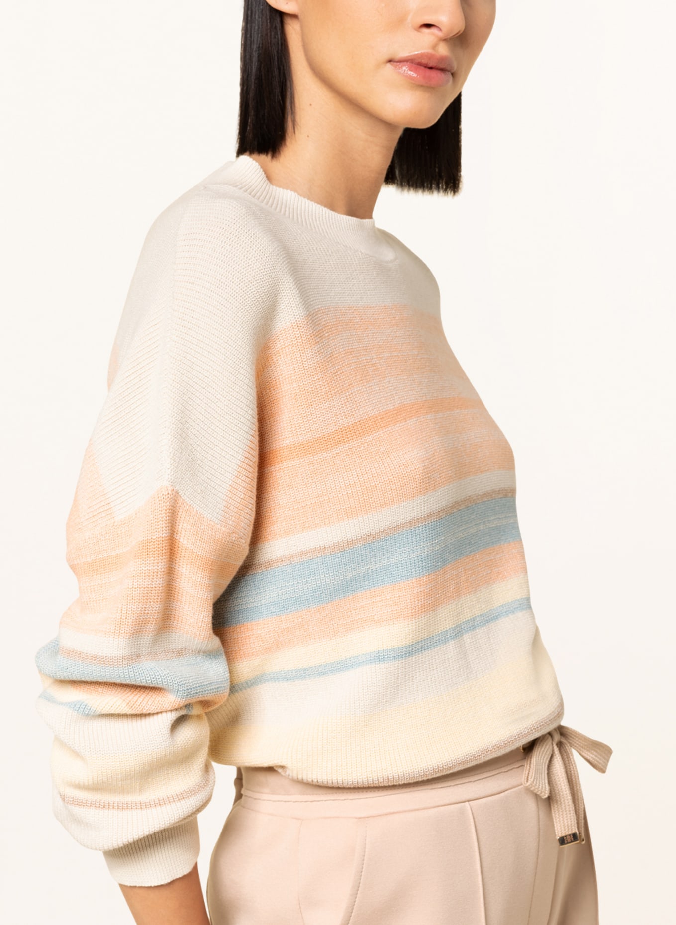 RIANI Sweater, Color: ECRU/ LIGHT ORANGE/ LIGHT BLUE (Image 4)