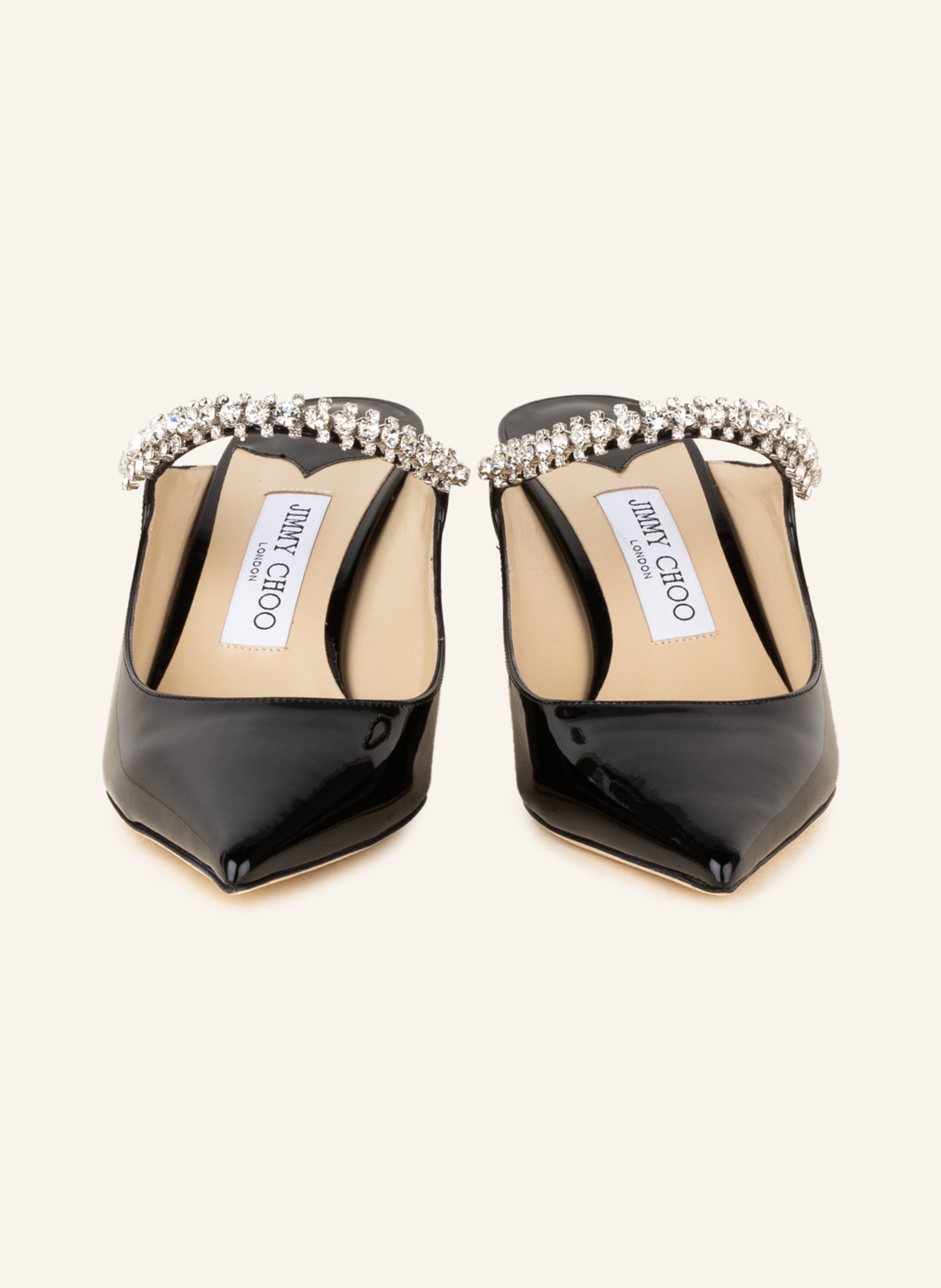 JIMMY CHOO Mules BING 65 with decorative gems, Color: BLACK (Image 3)