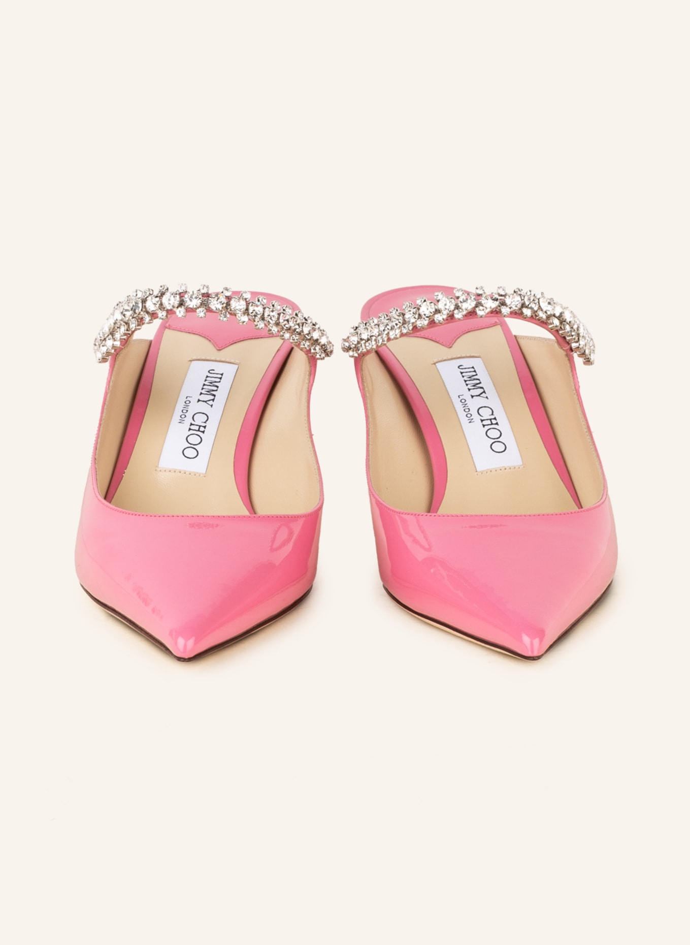 JIMMY CHOO Mules BING 65 with decorative gems, Color: PINK (Image 3)