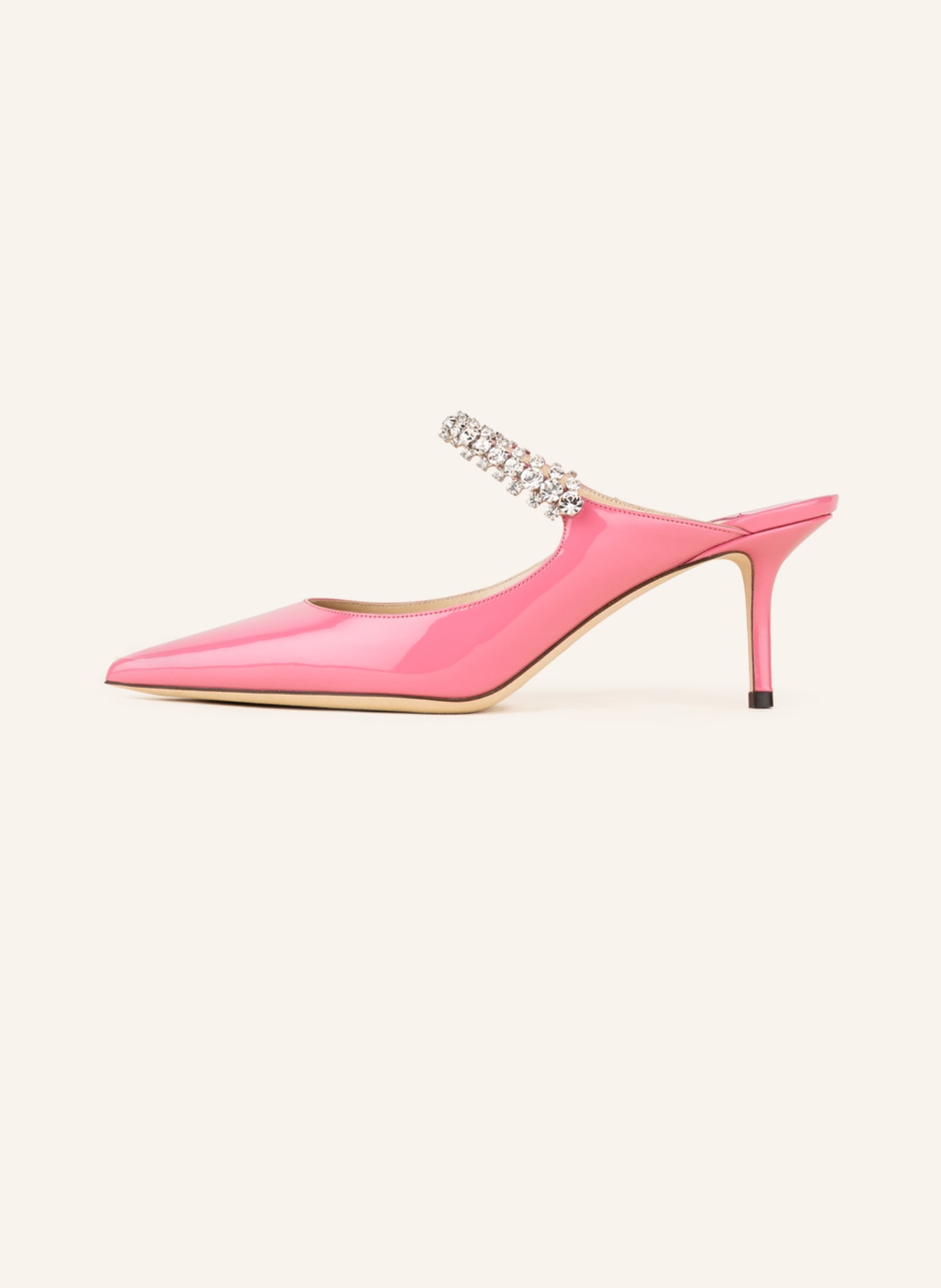 JIMMY CHOO Mules BING 65 with decorative gems, Color: PINK (Image 4)