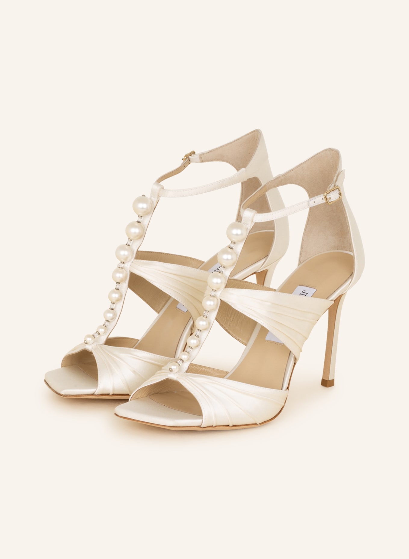 JIMMY CHOO Sandals AURA 95, Color: WHITE (Image 1)