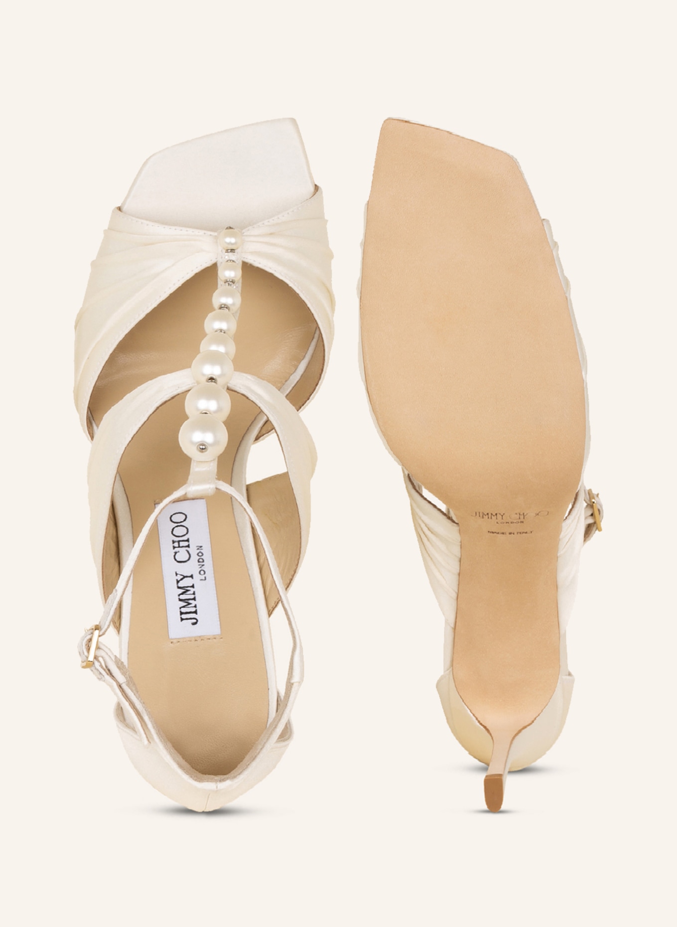 JIMMY CHOO Sandals AURA 95, Color: WHITE (Image 5)
