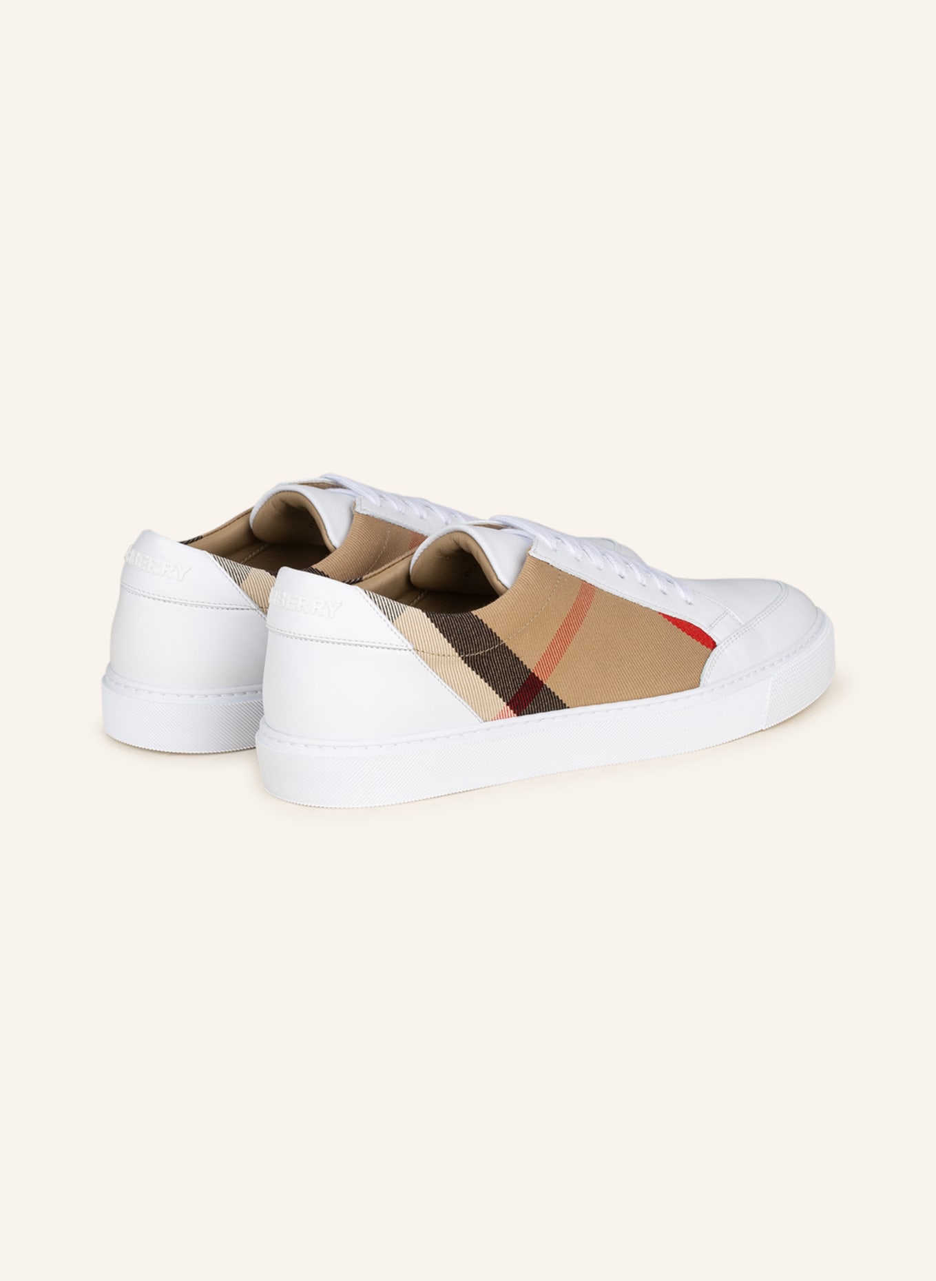 BURBERRY Sneakers NEW SALMOND, Color: WHITE/ BEIGE/ BLACK (Image 2)