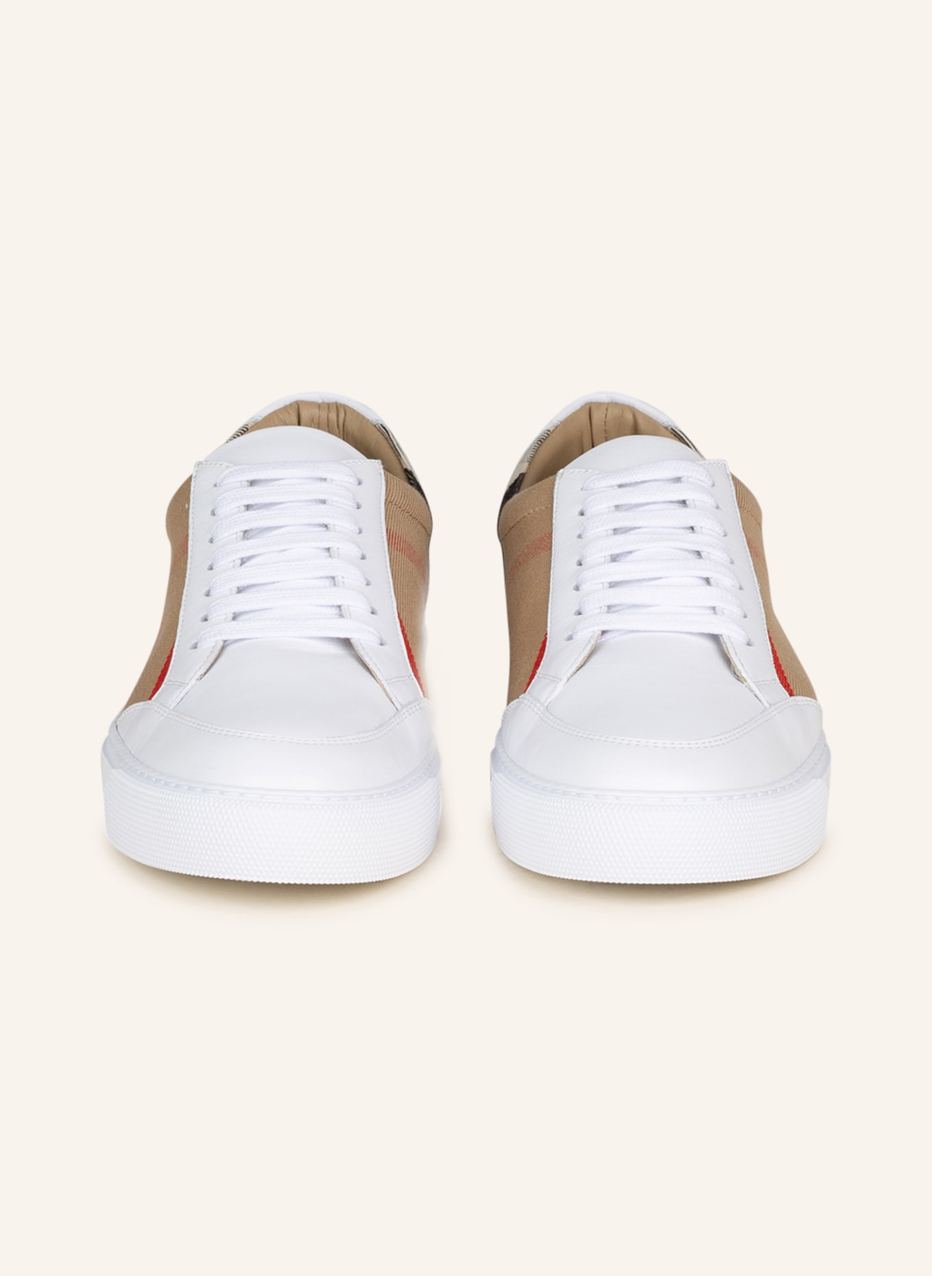 BURBERRY Sneakers NEW SALMOND, Color: WHITE/ BEIGE/ BLACK (Image 3)