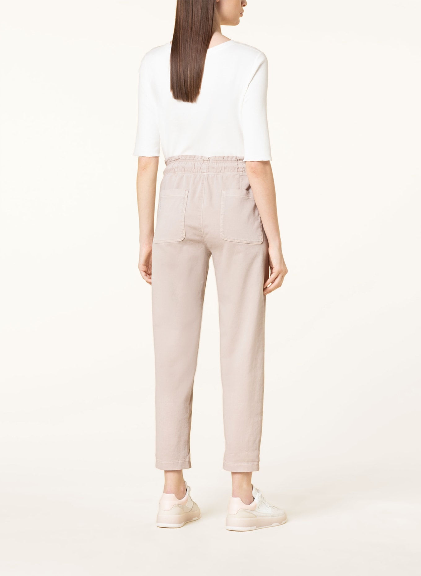 MARC CAIN Paperbag trousers, Color: CREAM (Image 3)