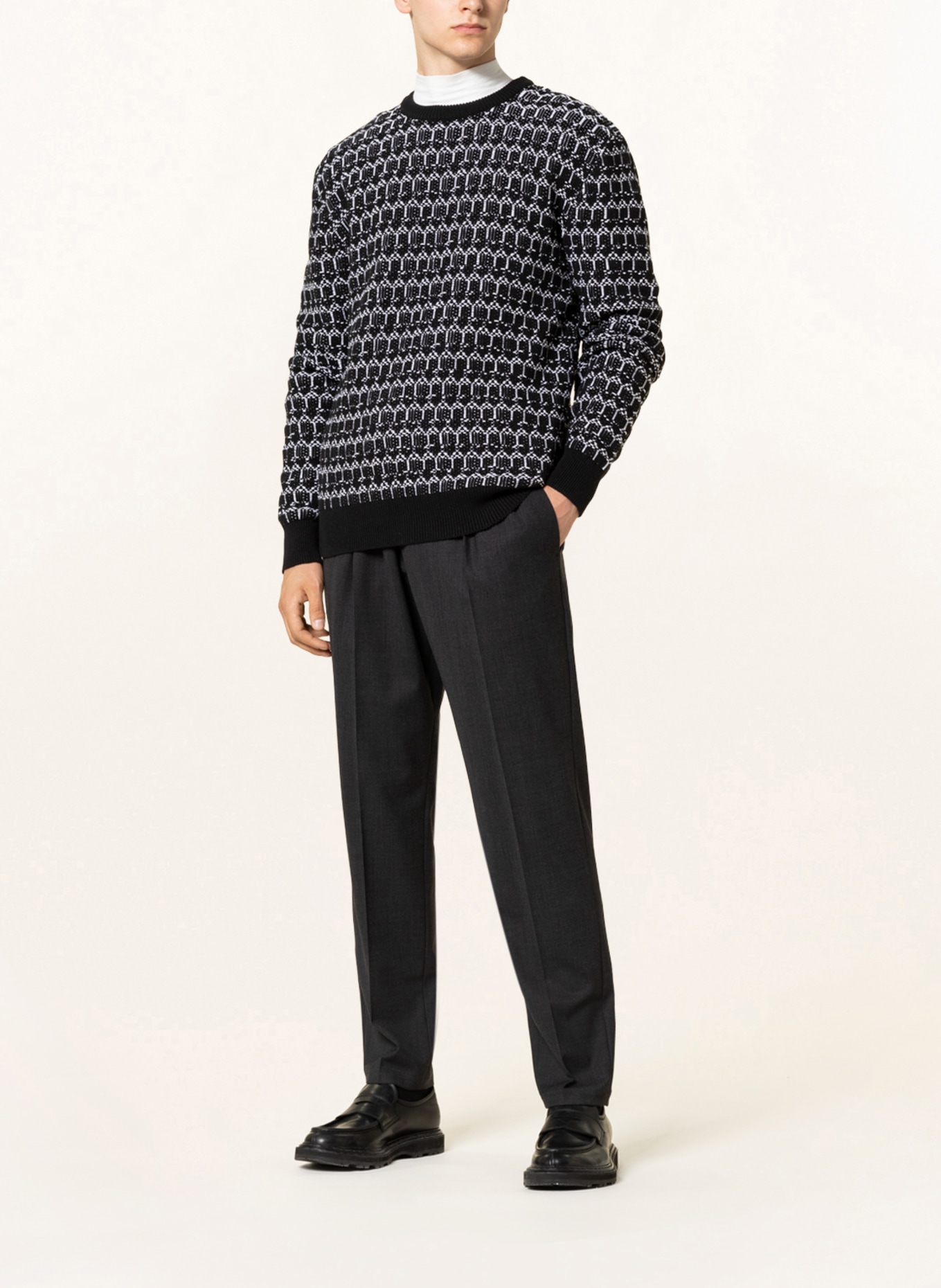 BOGNER Sweater CRAIG, Color: BLACK/ WHITE (Image 2)