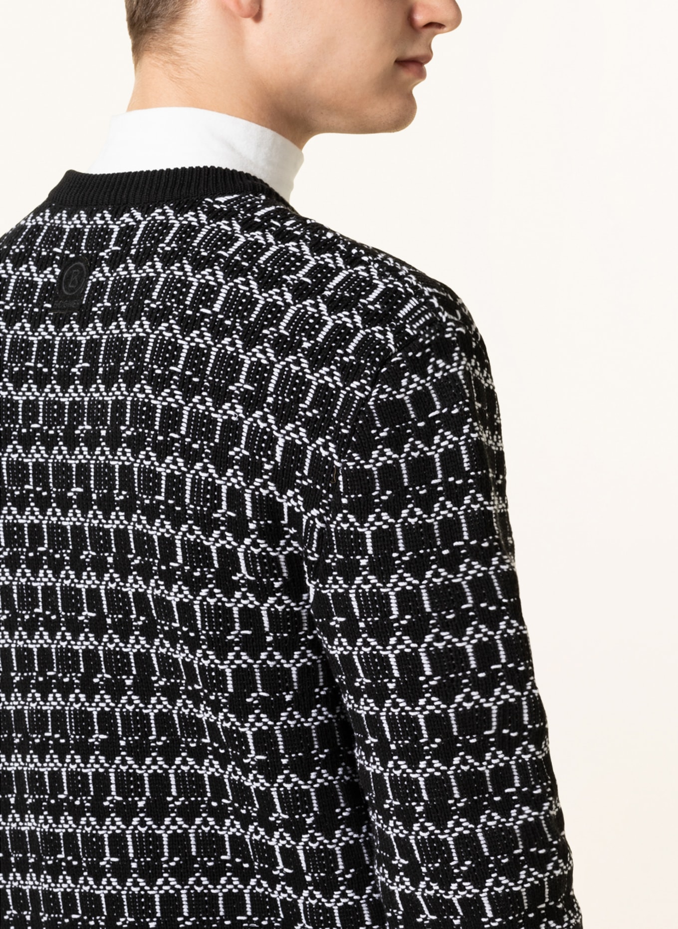 BOGNER Sweater CRAIG, Color: BLACK/ WHITE (Image 4)