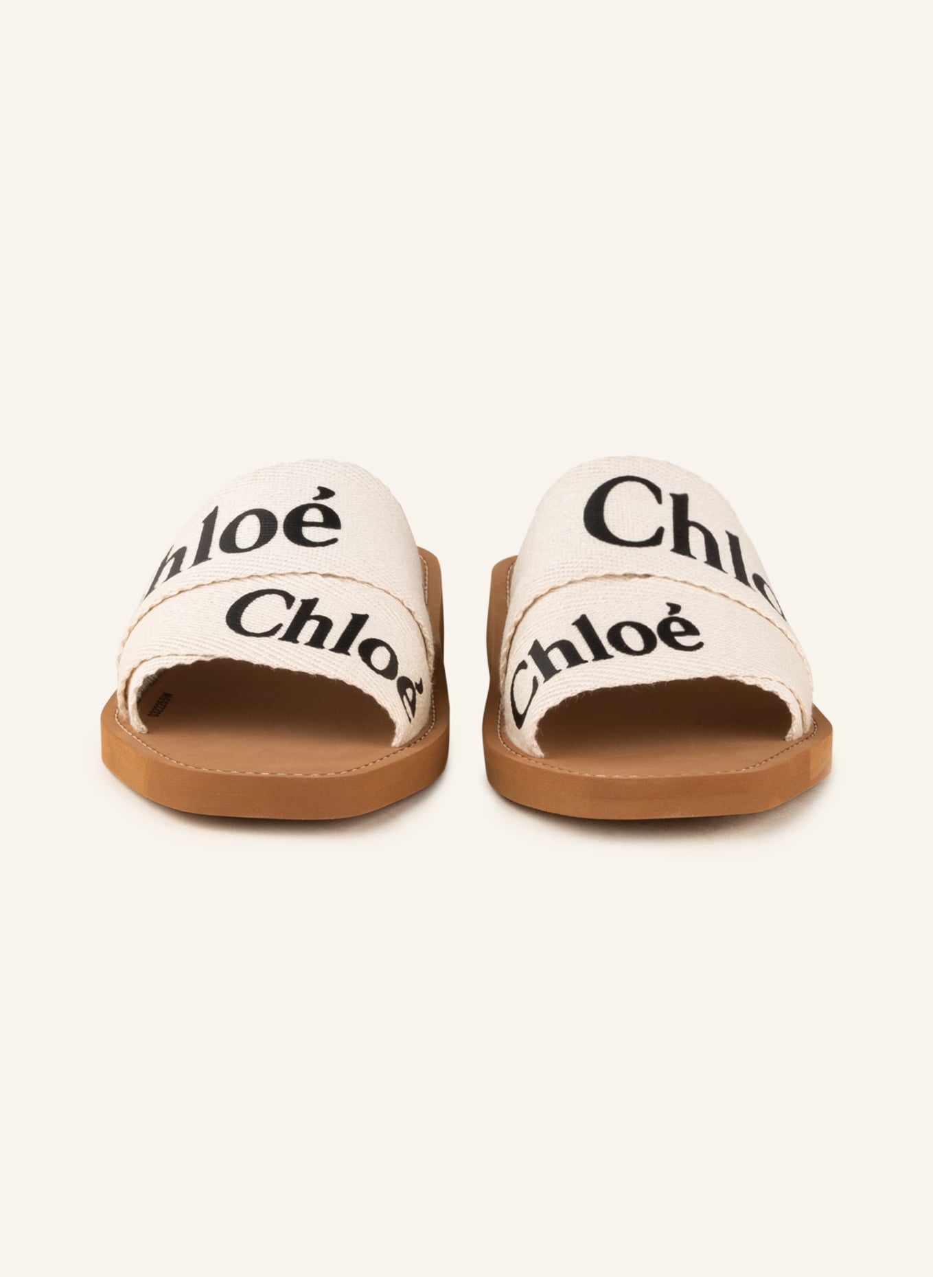 Chloé Pantoletten WOODY: WEISS/ SCHWARZ