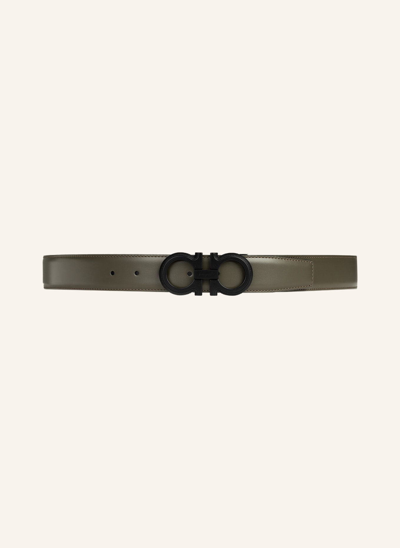 FERRAGAMO Leather belt, Color: OLIVE (Image 2)