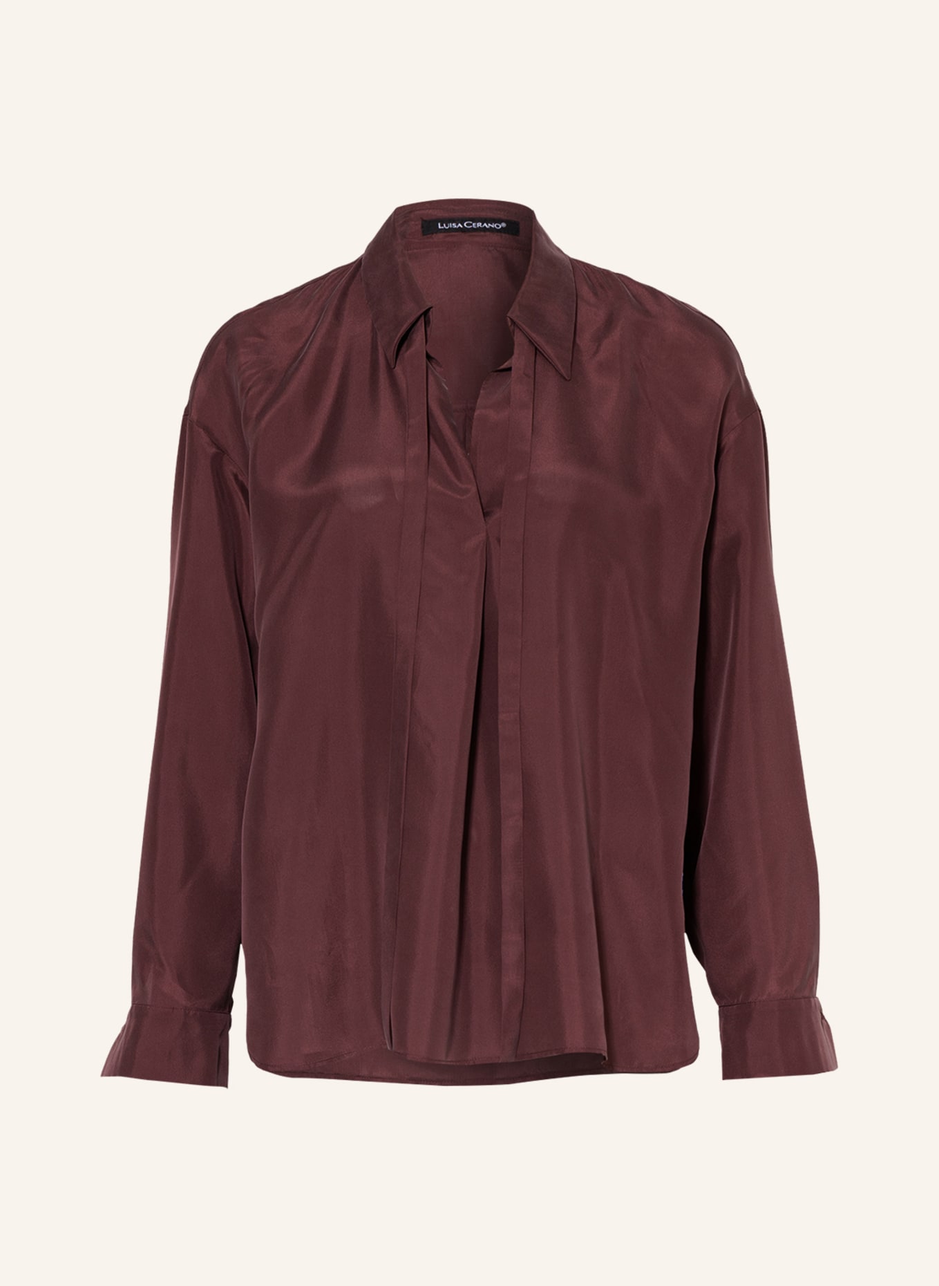 LUISA CERANO Silk blouse , Color: DARK RED (Image 1)