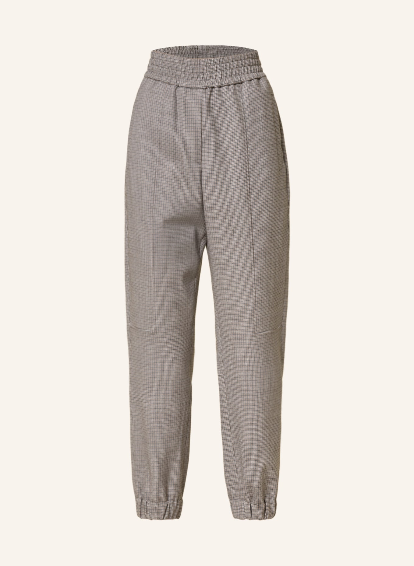 BRUNELLO CUCINELLI Spodnie, Kolor: CZARNY/ BEŻOWY/ ECRU (Obrazek 1)