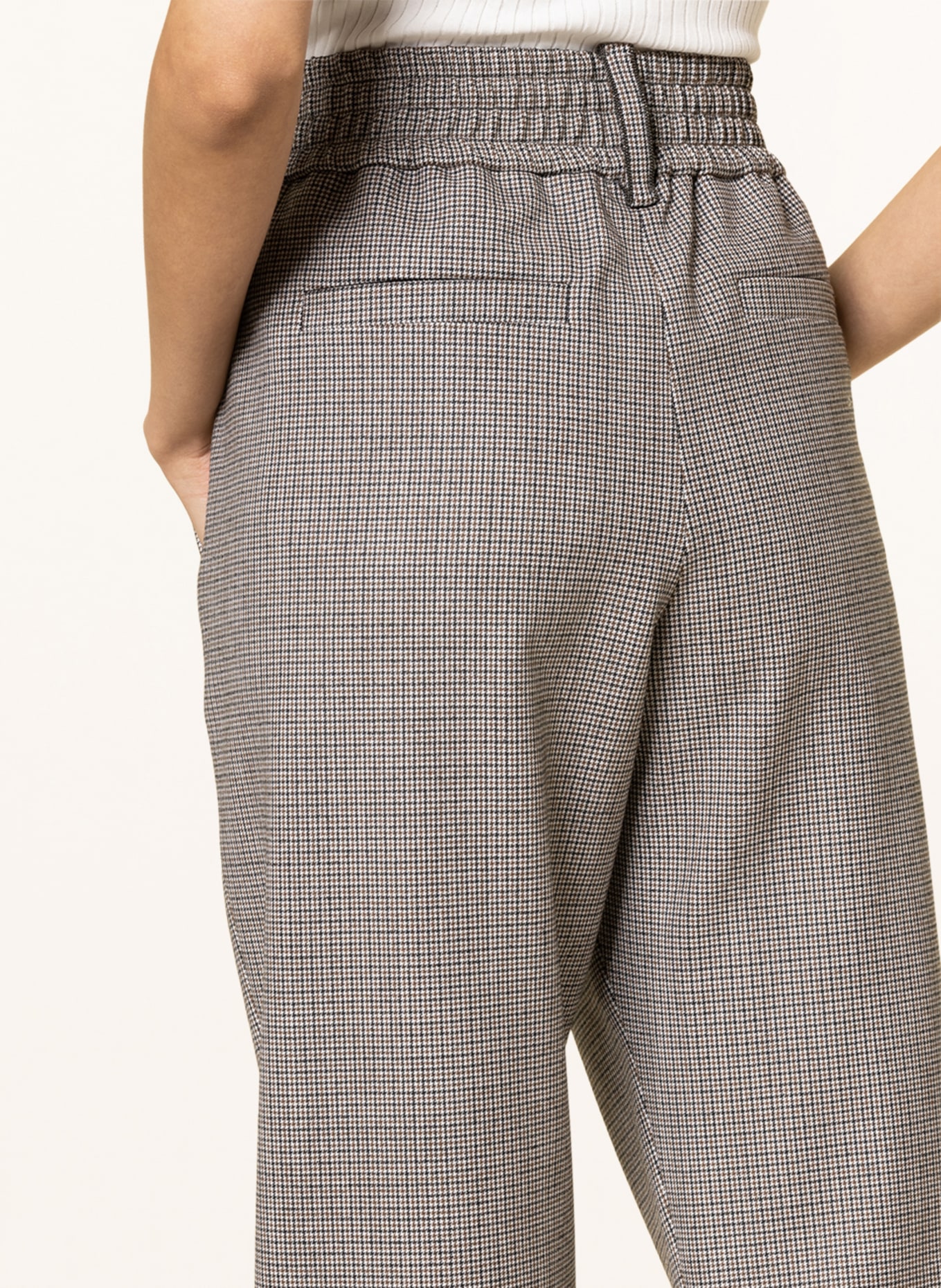 BRUNELLO CUCINELLI Pants, Color: BLACK/ BEIGE/ ECRU (Image 5)