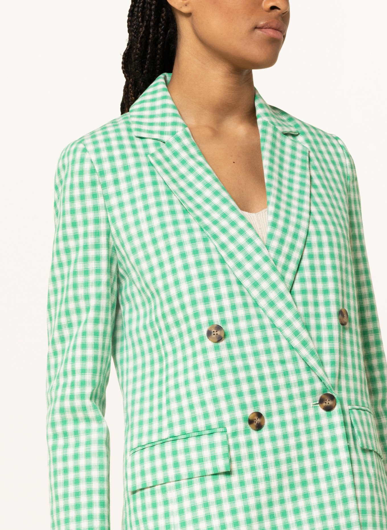 gina tricot Blazer AZRA , Color: WHITE/ LIGHT GREEN (Image 4)
