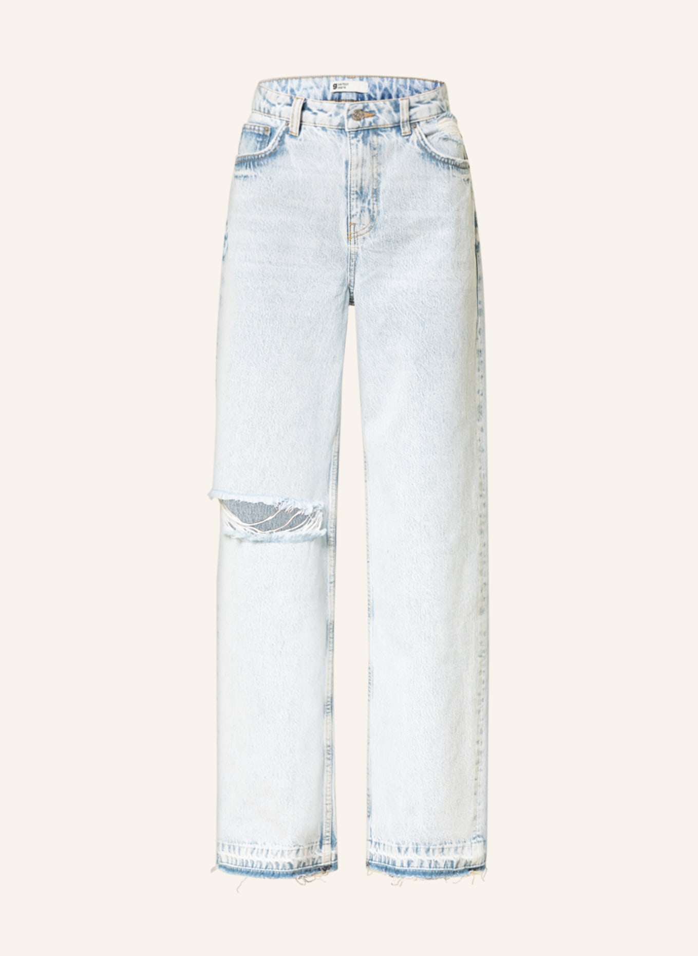 gina tricot Destroyed jeans, Color: 5643 Lt blue destroy (Image 1)