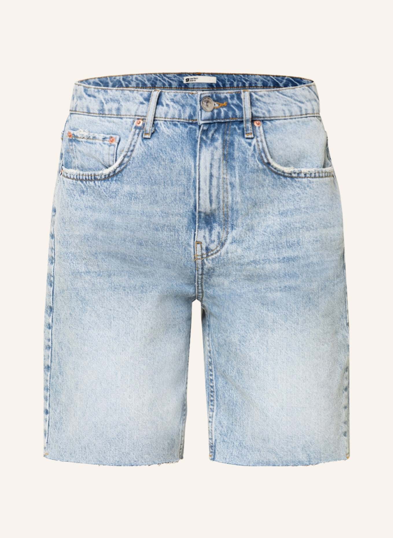 gina tricot Denim shorts, Color: 5520 Mid blue (Image 1)