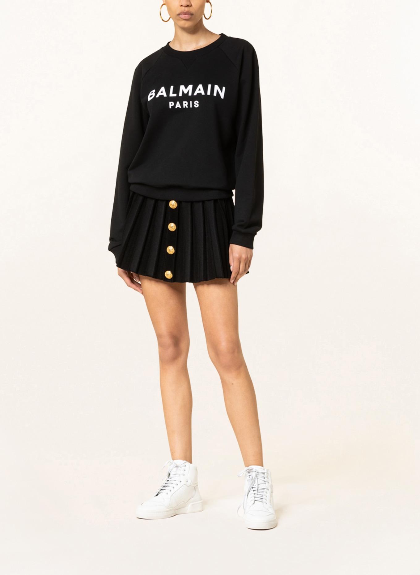 BALMAIN Sweatshirt, Color: BLACK (Image 2)