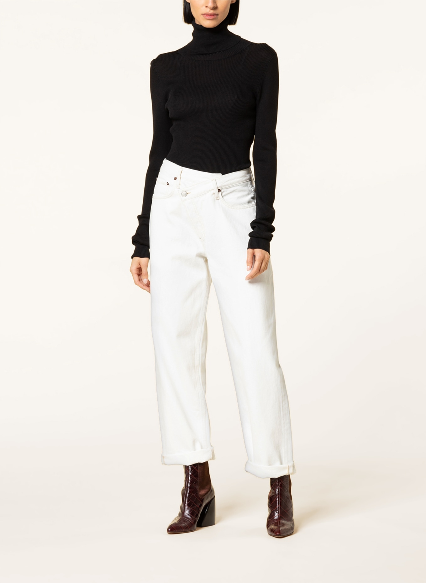 AGOLDE Straight Jeans, Farbe: Paste white (Bild 2)