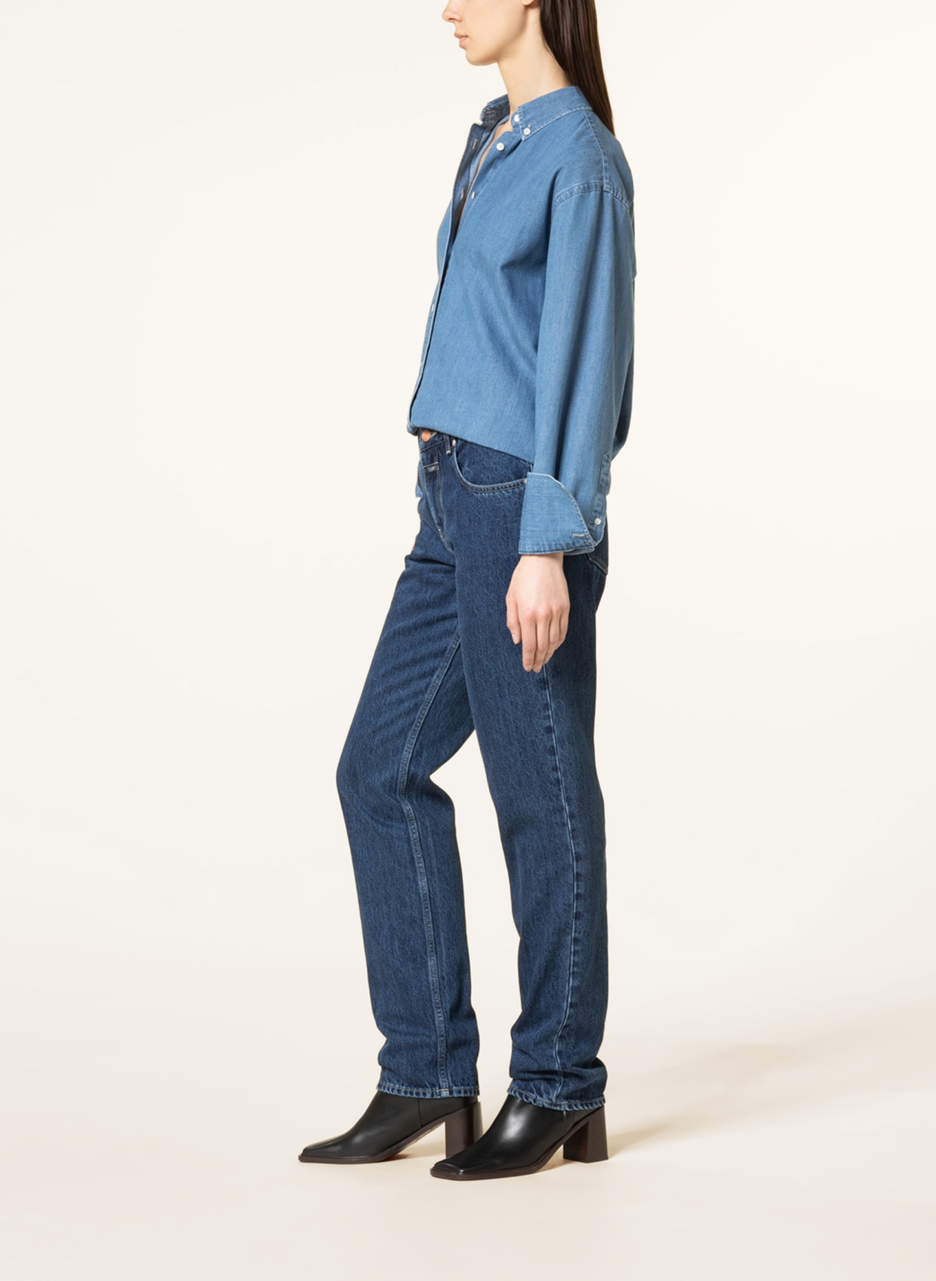 100% Authentic GUCCI Web Blue Cotton SyLvie Boot Cut Jeans Size: 31