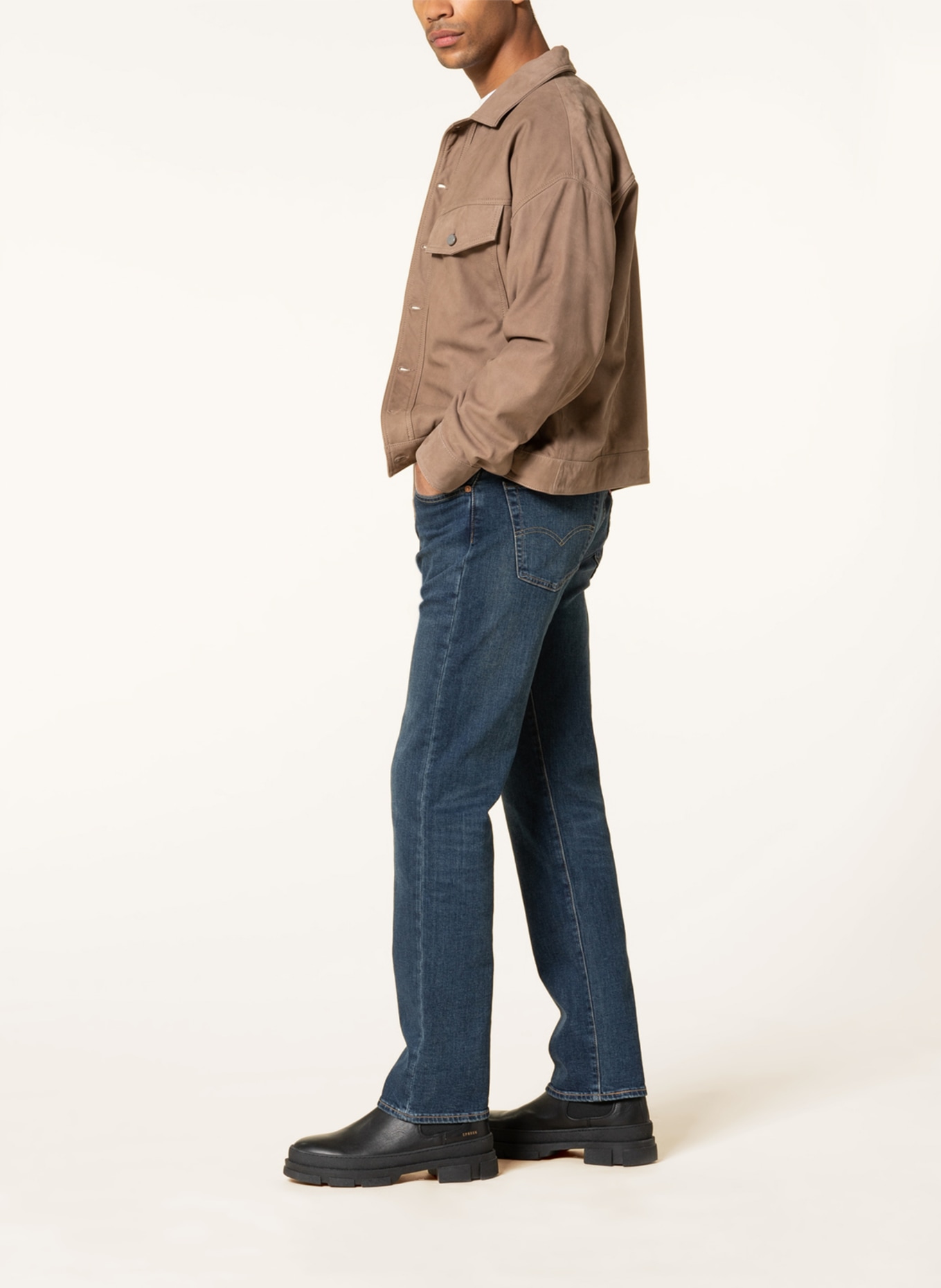 Levi's® Jeans 501 regular fit, Color: 61 Dark Indigo - Worn In (Image 4)