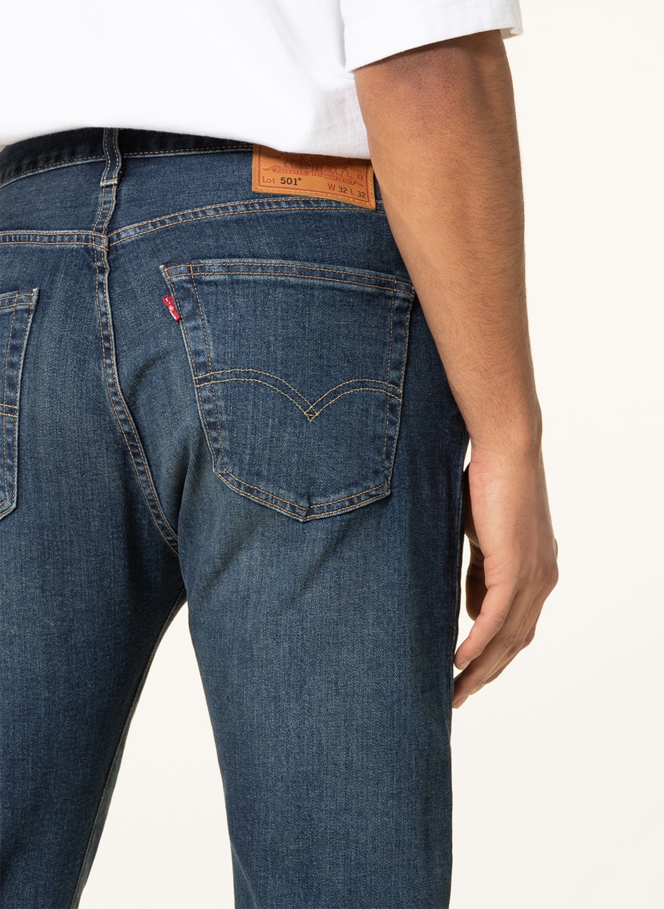 Levi's® Jeans 501 Regular Fit, Farbe: 61 Dark Indigo - Worn In (Bild 5)
