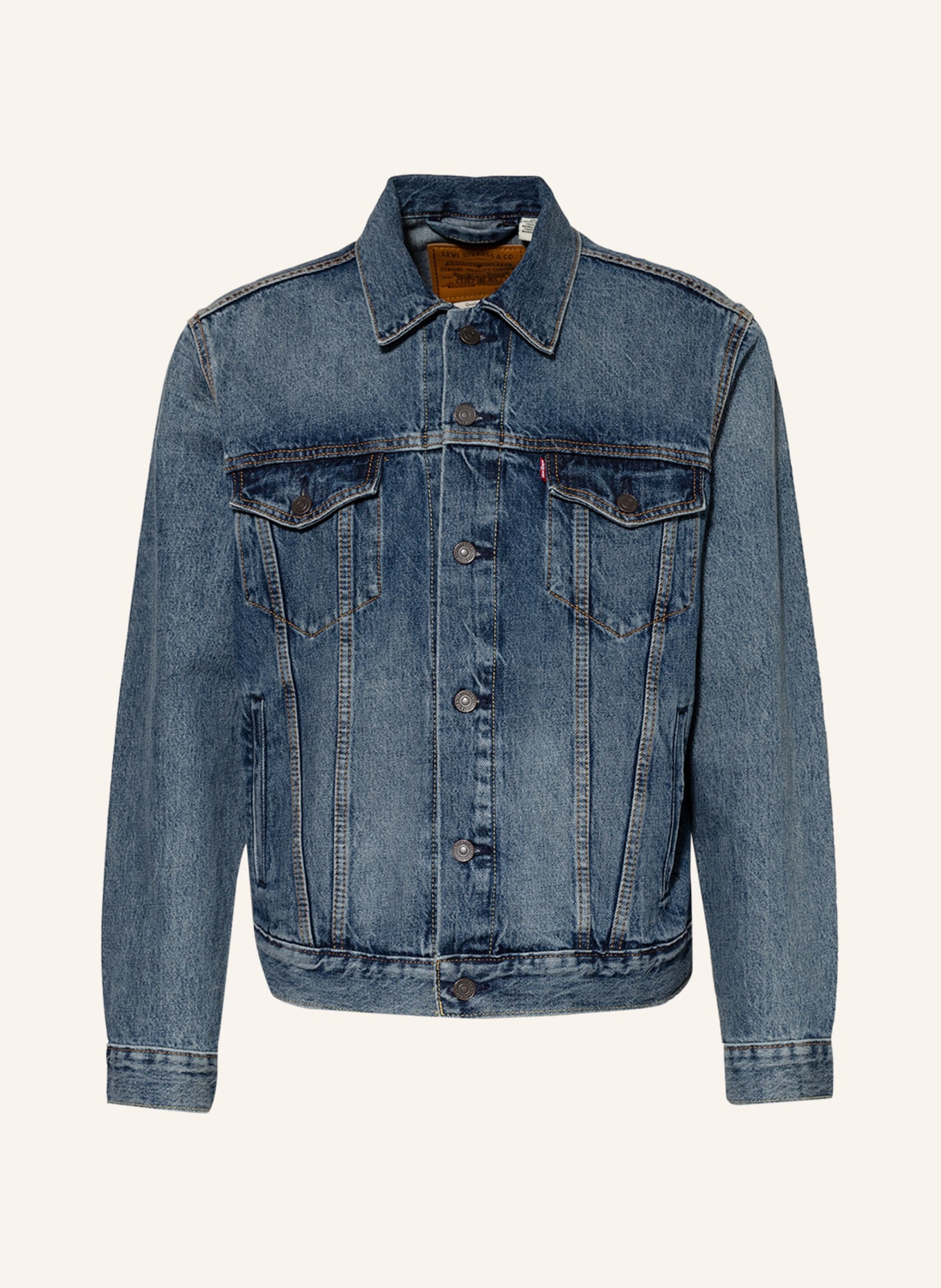 Levi's® Kurtka jeansowa THE TRUCKER, Kolor: 73 Dark Indigo - Worn In (Obrazek 1)