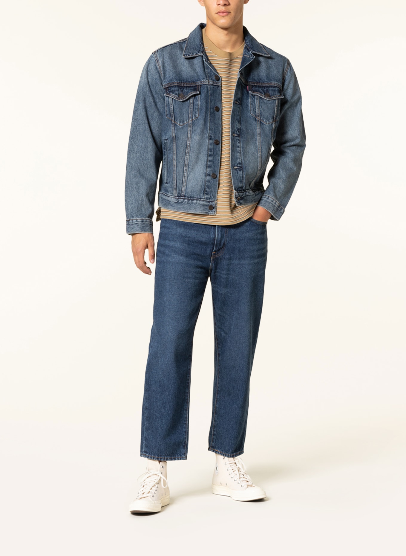 Levi's® Kurtka jeansowa THE TRUCKER, Kolor: 73 Dark Indigo - Worn In (Obrazek 2)