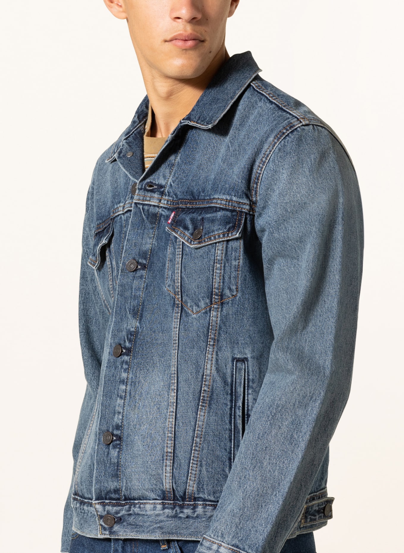 Levi's® Denim jacket THE TRUCKER, Color: 73 Dark Indigo - Worn In (Image 4)