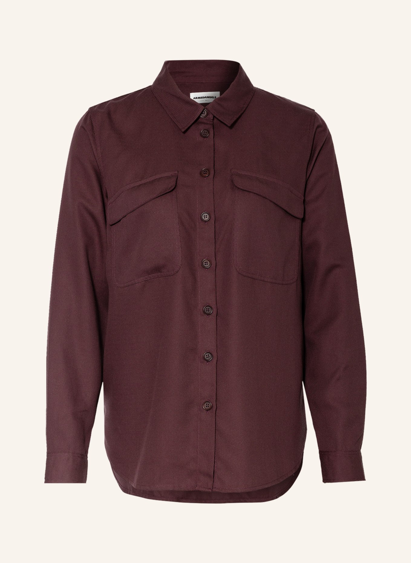 ARMEDANGELS Shirt blouse AANNIS, Color: DARK PURPLE (Image 1)
