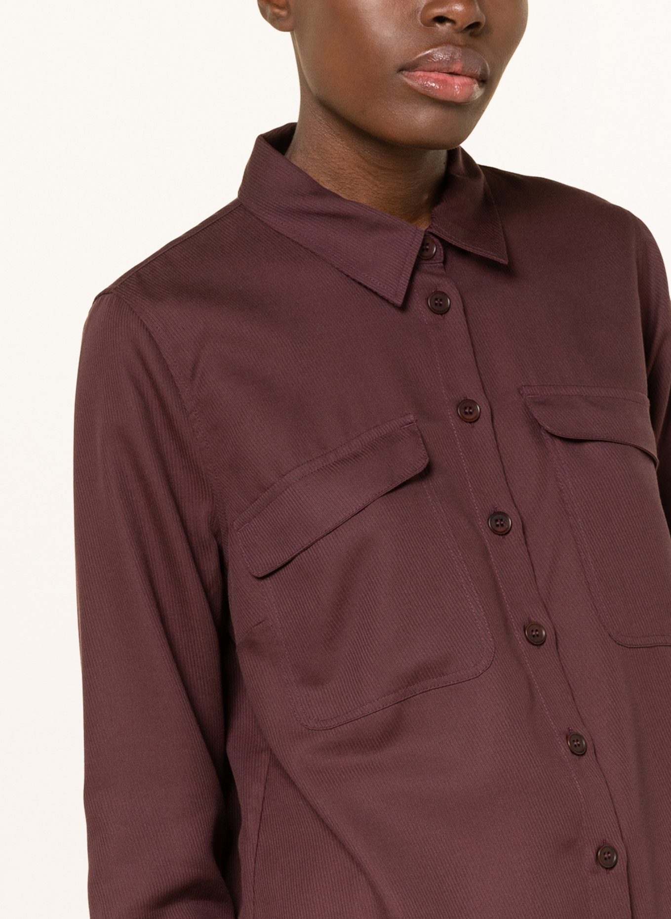 ARMEDANGELS Shirt blouse AANNIS, Color: DARK PURPLE (Image 4)